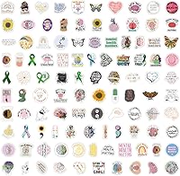 Vista 4 de Calcomanías de concientización sobre la salud mental, 104 calcomanías de vinilo impermeables de salud mental para médicos, enfermeras y niños