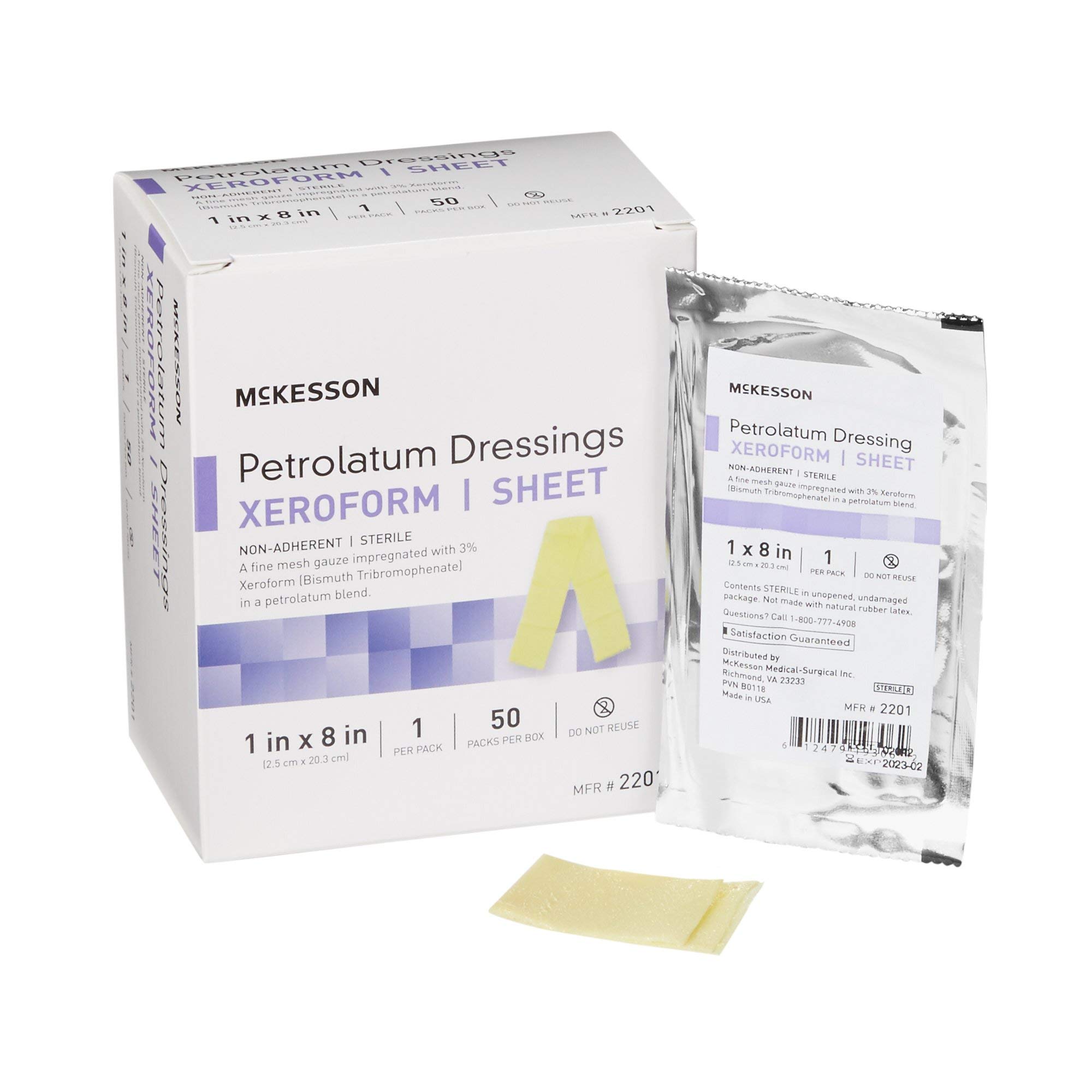 Buy McKesson Xeroform Petrolatum Dressing Impregnated Gauze Dressings for Burn and Wound Care