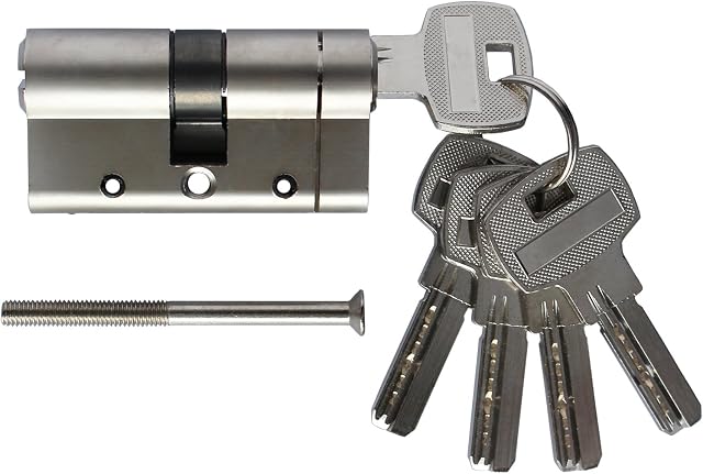 SEPOX 60mm Euro Door Lock Cylinder Anti Snap Barrel Lock 30/30 High Security Euro Profile Cylinder Brass Barrel Lock with 5 Keys