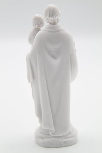 Miniatura 4 de Vittoria Collection Estatua italiana de San José con el Niño Santo Jesús bebé estatua italiana hecha en Italia