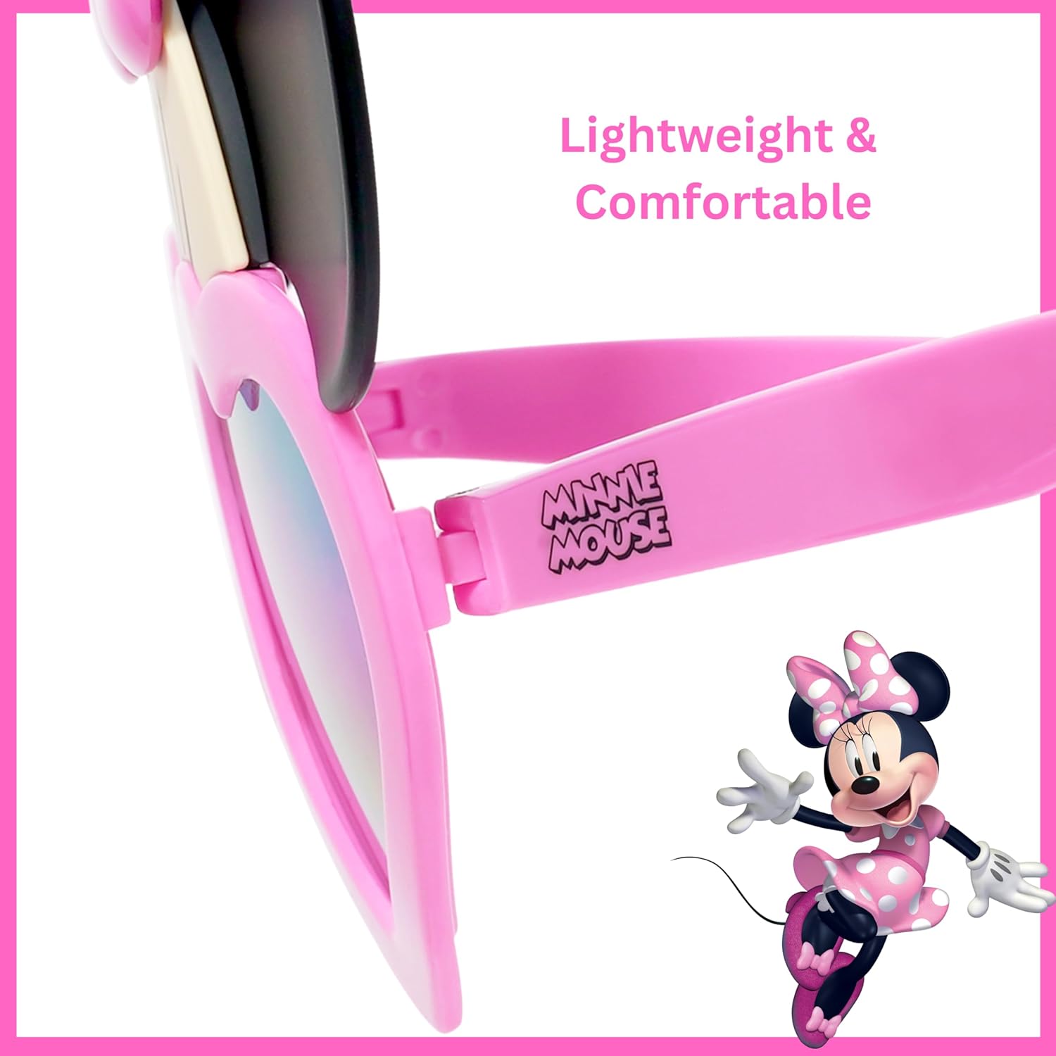 Sun-Staches Mickey or Minnie Mouse Sunglasses for Kids | Official Disney Accessory | Vacation, Park or Costume | Kid Size - Image 3
