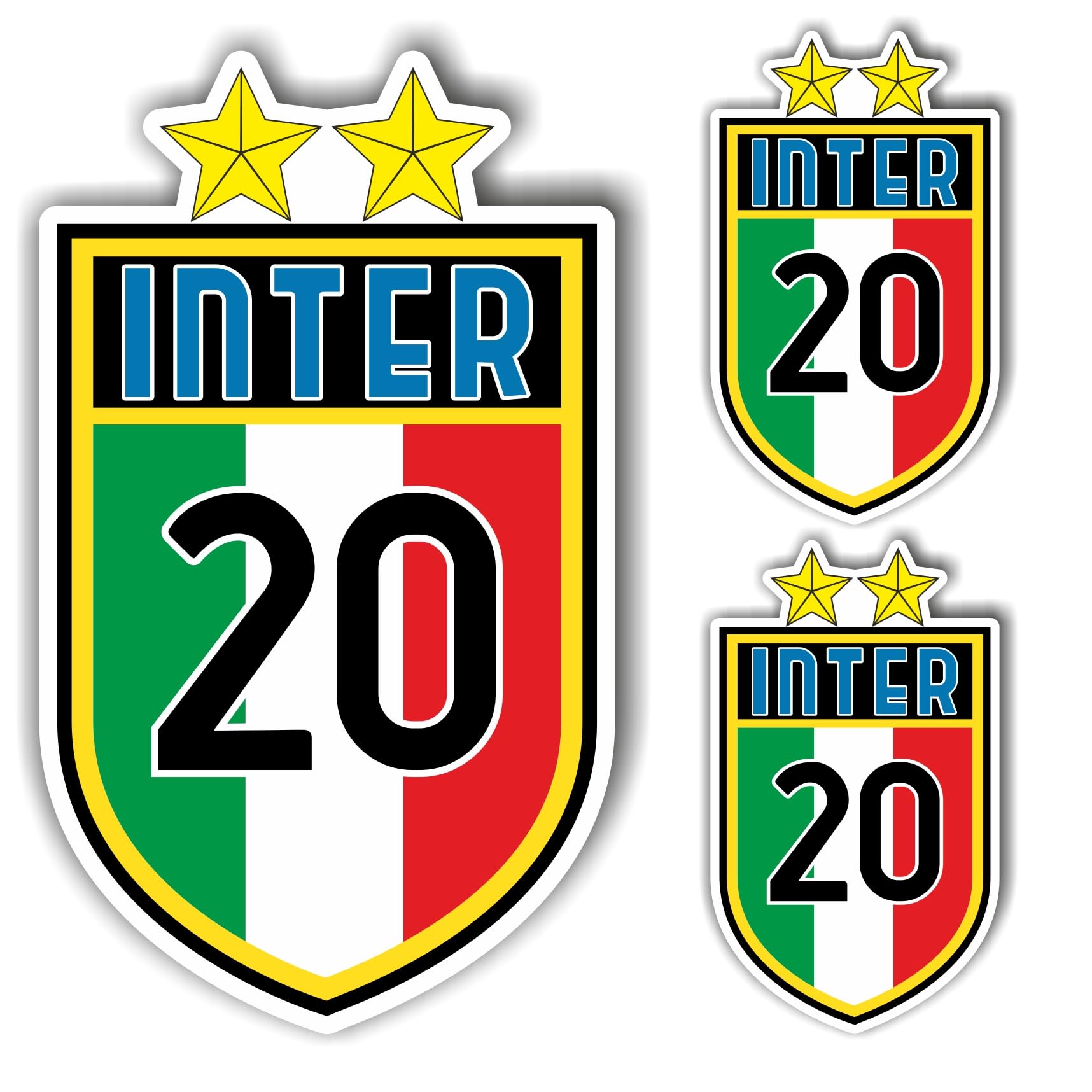 Adesivo Scudetto INTER 2024 | 20° Stella | PVC Lucido Per Auto/Moto | +2 Omaggio - Foto 5