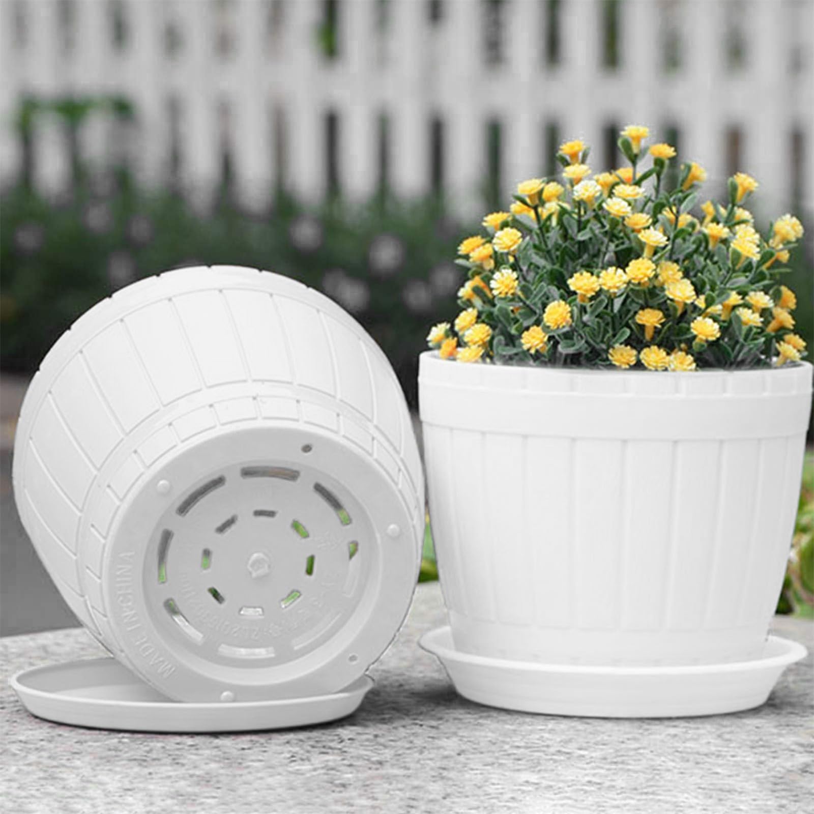 Pot De Fleurs Rond Loft Urban 30 Cm - Gris Anthracite