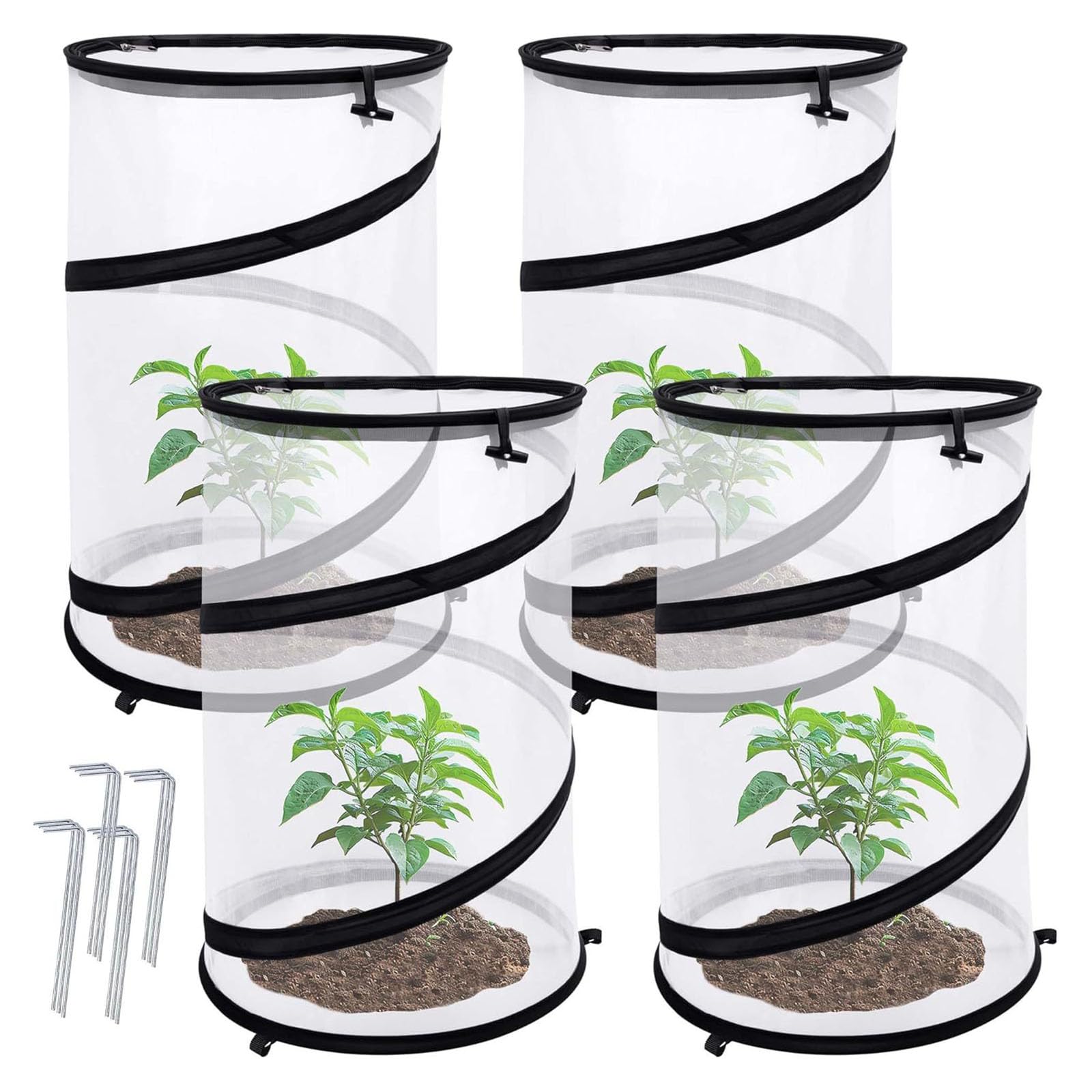 E la Rete barriera in Filo Acciaio Protegge Le Verdure del Giardino dagli Uccelli Che spuntano Fuori Design rapido Installazione Esterna Copertura per Riparo per Piante a Prova Inverno