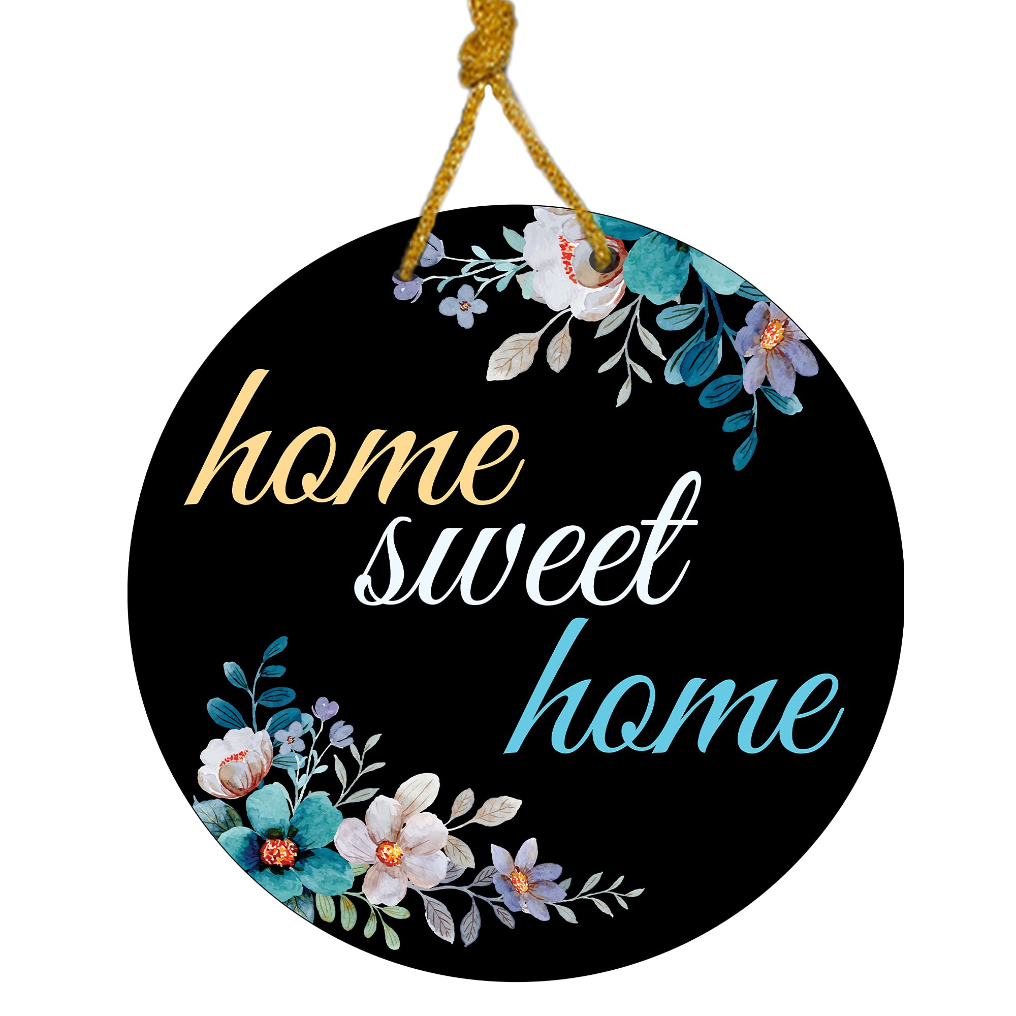 Sehaz Artworks Home Sweet Home Wooden Wall Hangings (Medium)