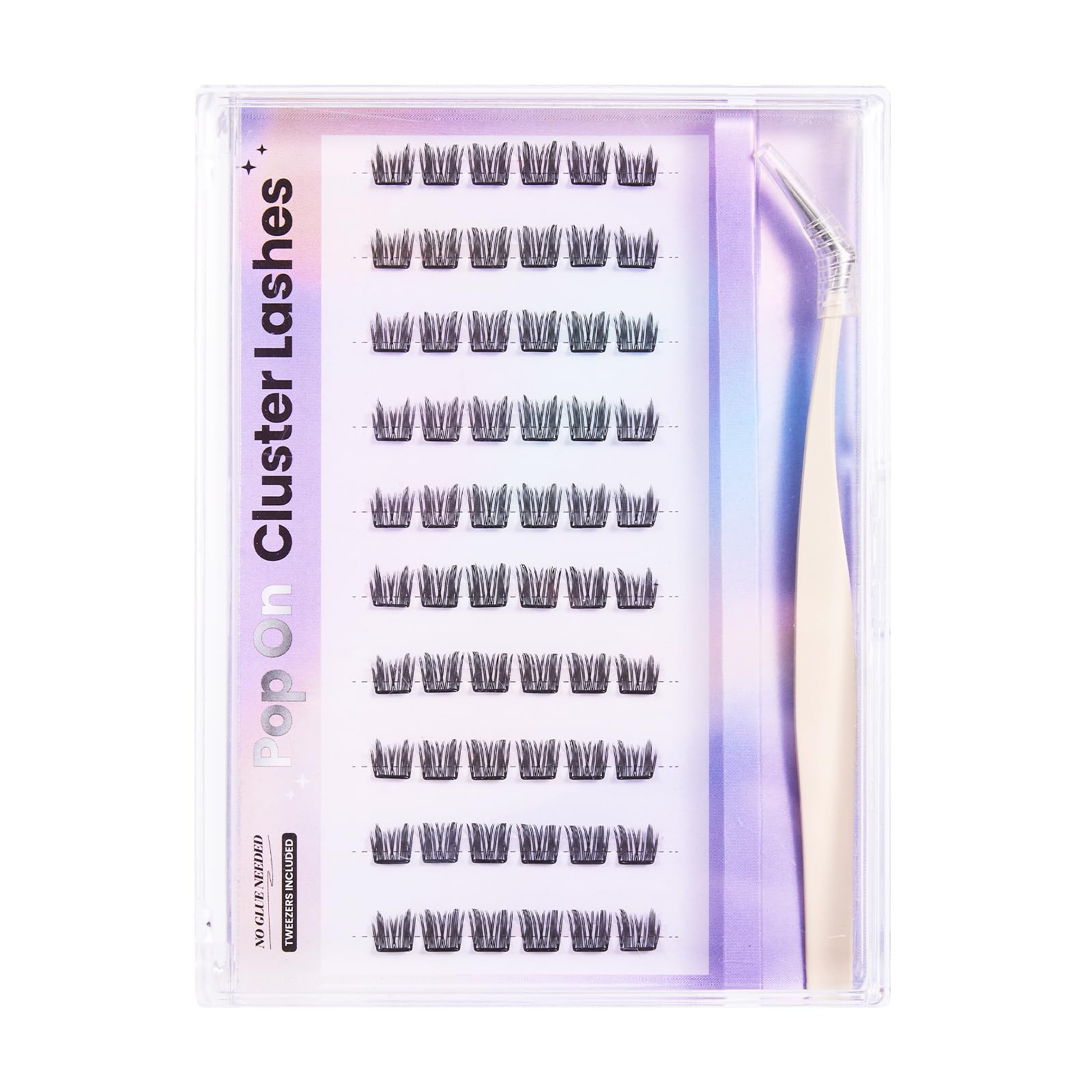 FYB Self Adhesive Eyelashes Kit, Press On False Eyelashes, Pre-Glued False Eyelashes, No Glue Needed, DIY Eyelash Extensions 9-11MM for Beginners,