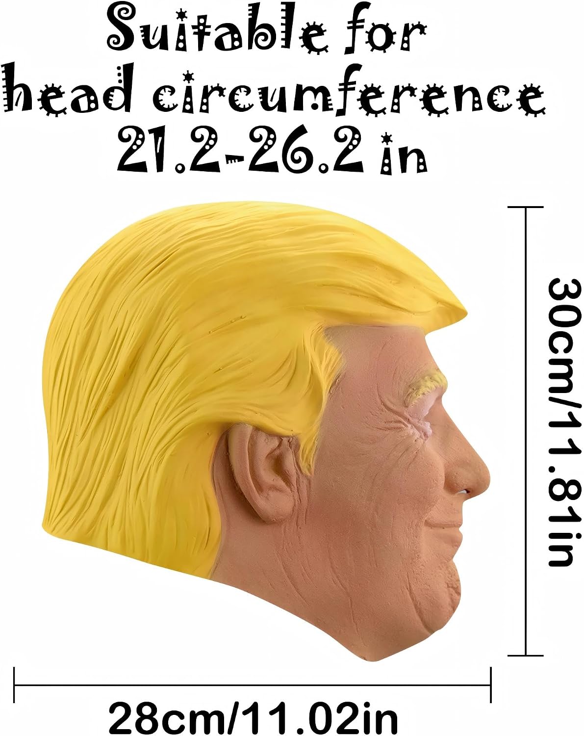 Old Man Mask, Funny Novelty Presidential Mask, Halloween Realistic Latex Costume Cosplay Headgear for Adult