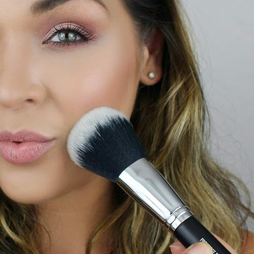 Miniatura 9 de Brocha grande de maquillaje en polvo de acabado, brochas de maquillaje grandes y esponjosas para cara completa, contorno bronceador corporal,