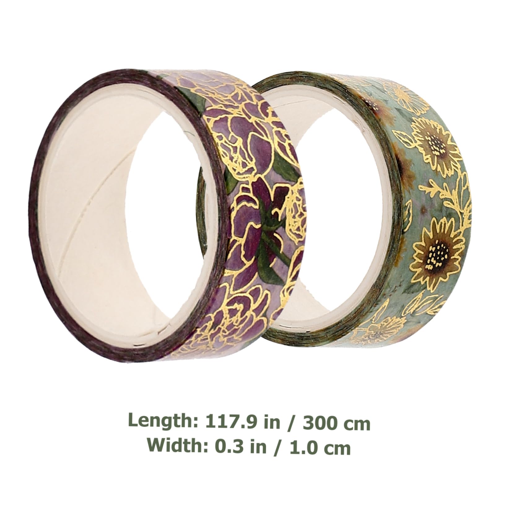 STOBOK 54rollen Washi Tape Mit Goldprägung Und Blumenmuster Dekorative Klebebänder Für Scrapbooking Tagebuch Und Kreative Bastelprojekte Vielseitige Verwendungsmöglichkeiten
