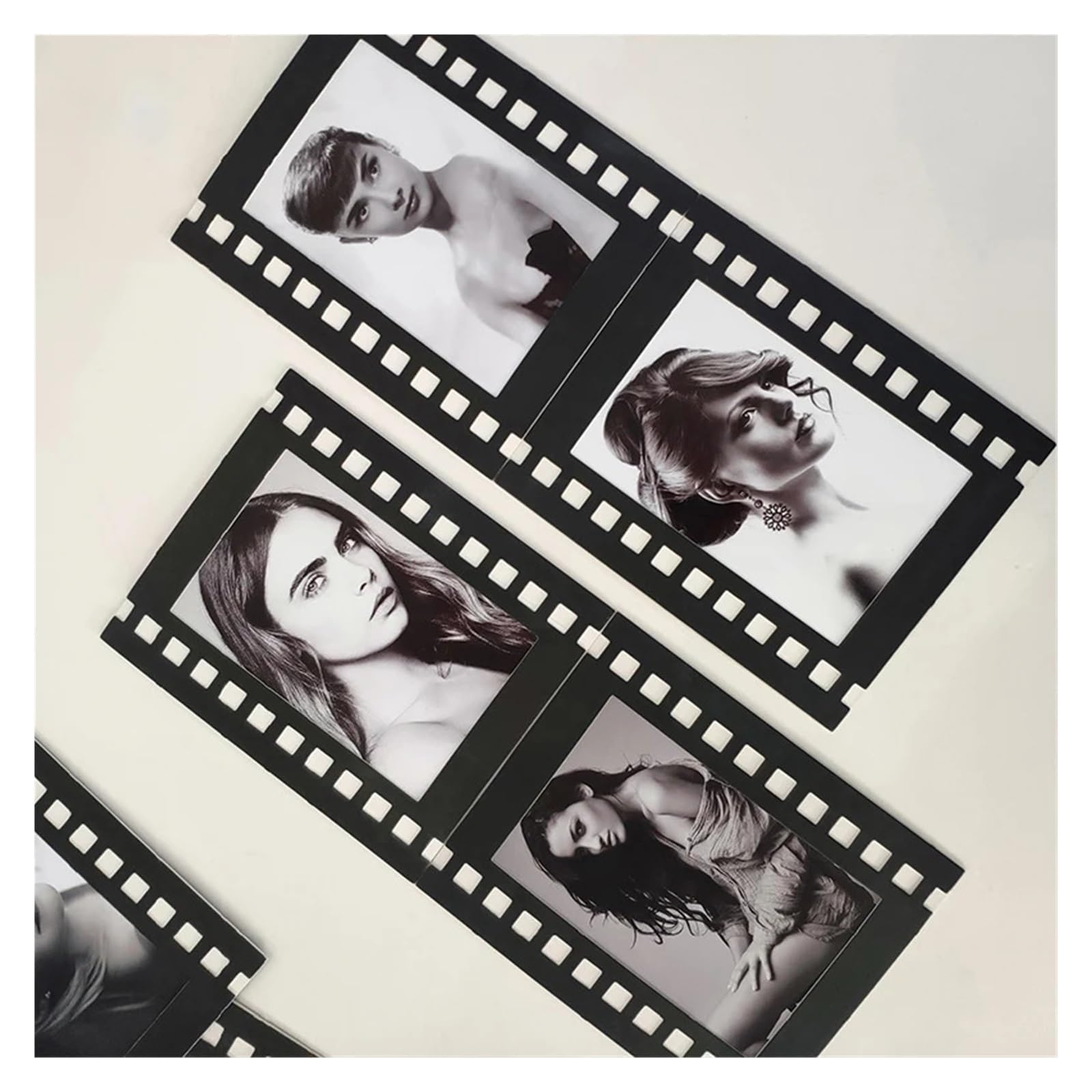 Fotorahmen aus Pappe 10 oder 20 Stück Retro-Fotorahmen aus Papier, Wanddekoration for Hochzeit, Party, Fotoautomaten-Requisiten, Filmfilm-Bilderrahmen for Gedenken | 6 Inch 10pcs