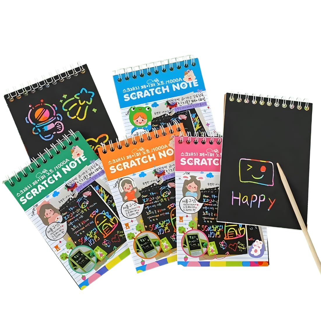 Bulkhunt Colorful Mini Scratch Pads for Kids - Ideal for Creative Party Favors, Suitable for Both Boys and Girls Birthday Celebrations (Pack of 6) (B0D31QBPZN) Amazon Price History, Amazon Price Tracker