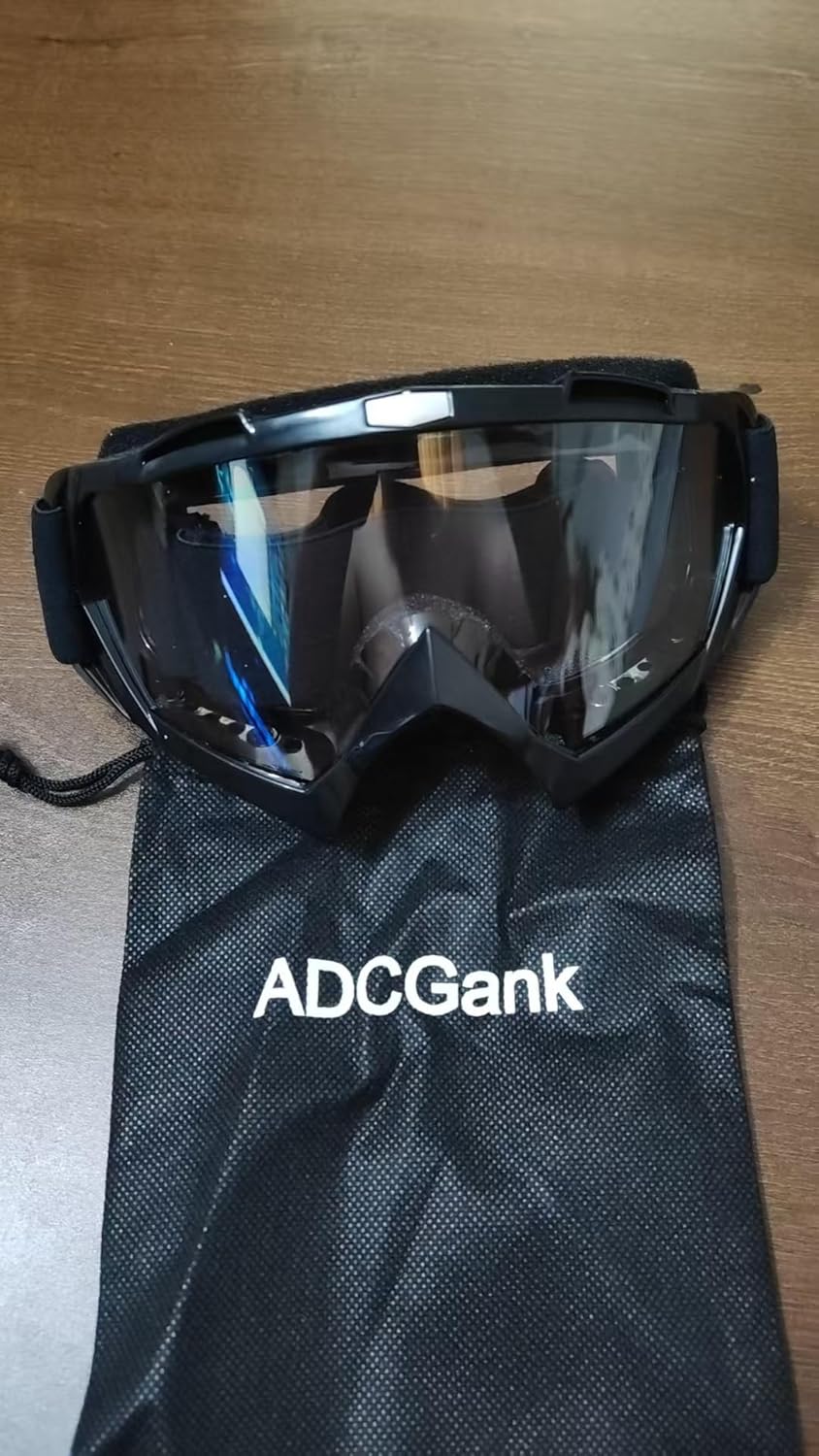 Motorcycle Goggles Dirt Bike Motocross ATV Goggles Off RoadFit Over Glasses for Man Women Youth Adult Black White - Image 8