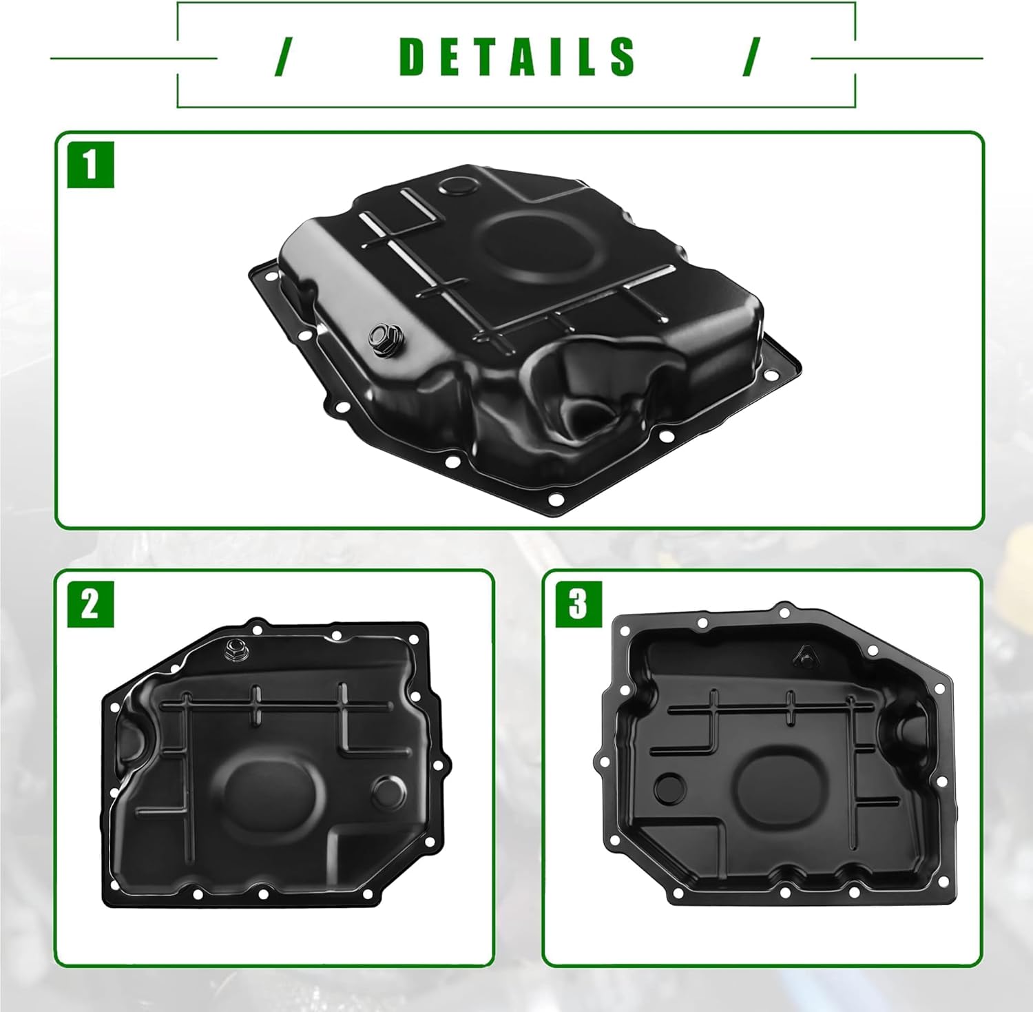 PartsFlow Transmission Oil Pan Compatible with Chrysler 300, Dodge Challenger, Charger, Dakota, Durango, Magnum, Nitro, Ram 1500, Jeep Grand Cherokee, Liberty, Wrangler, Mitsubishi Raider