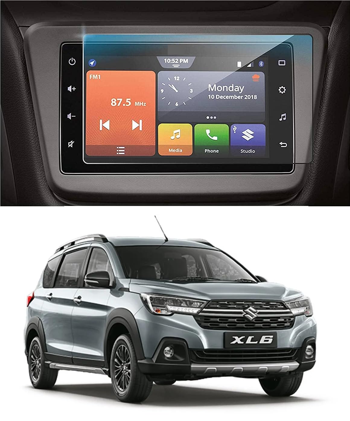 Guardpad Music Stereo Player & GPS Navigation System Screen Protector Compatible with Suzuki XL6