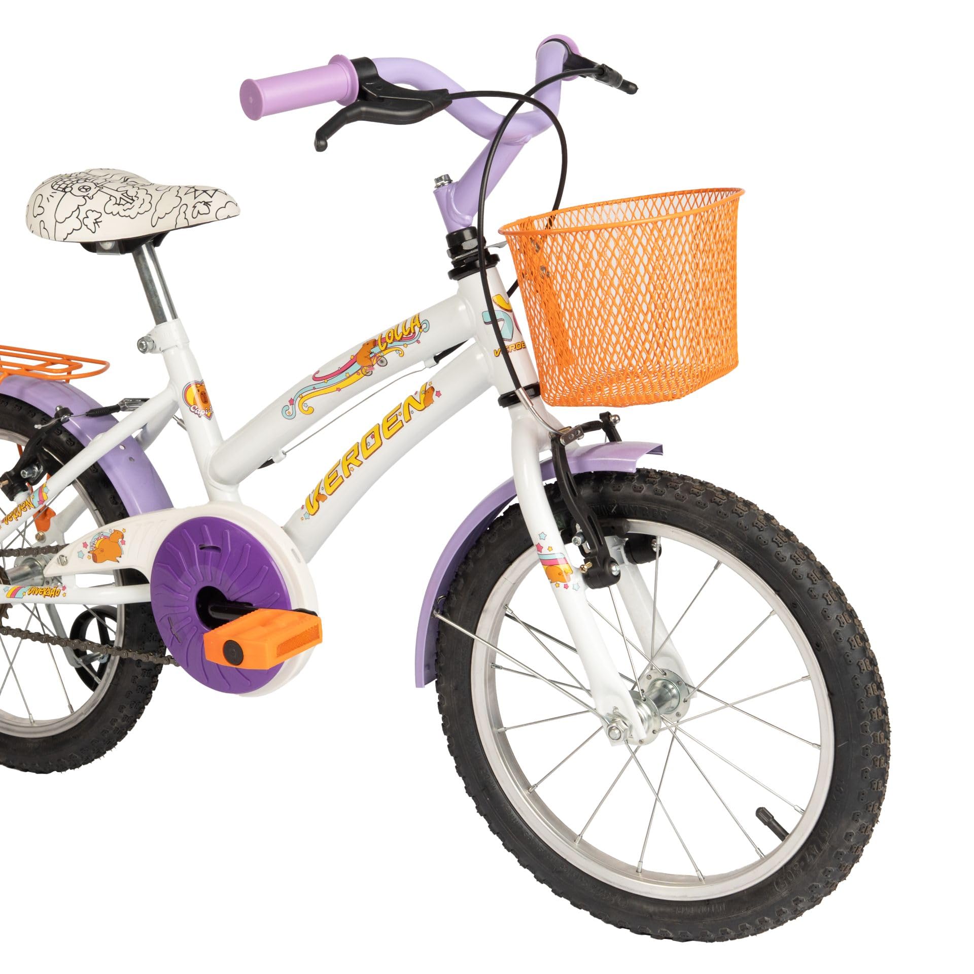 Verden Bicicleta Infantil Lolla Capivara Aro 16 com cestinha