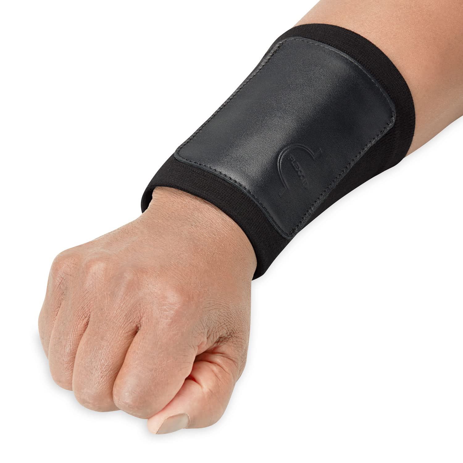 FLEXX IDFLEXX ID VOYAGER RFID-Blocking Armband Wallet - 4 cards slot - Water-Resistant Wrist Wallet with Zipper Pocket - Secure, Stylish, and Compact - Ideal for Travel and More - Smooth Leather (Black)