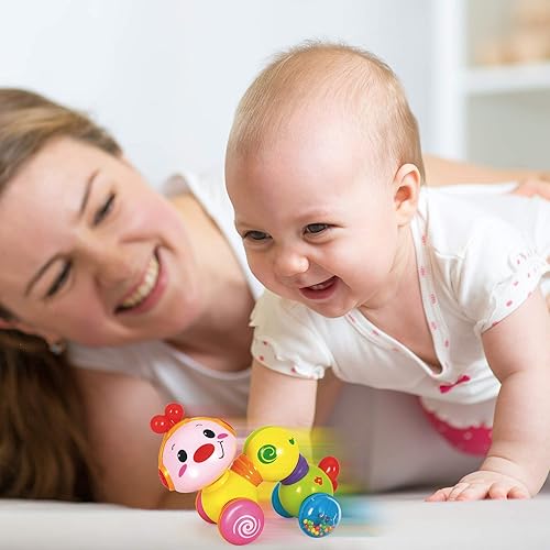 Miniatura 7 de Stone and Clark Juguete musical de oruga Press & Go, juguetes para bebés de 6 a 12 meses, juguetes para bebés de 6 a 12 meses, juguetes infantiles