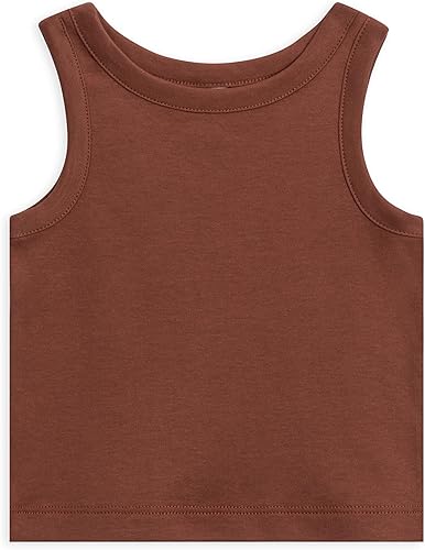 Colored Organics Camiseta sin mangas de algodón orgánico para bebés y niños pequeños