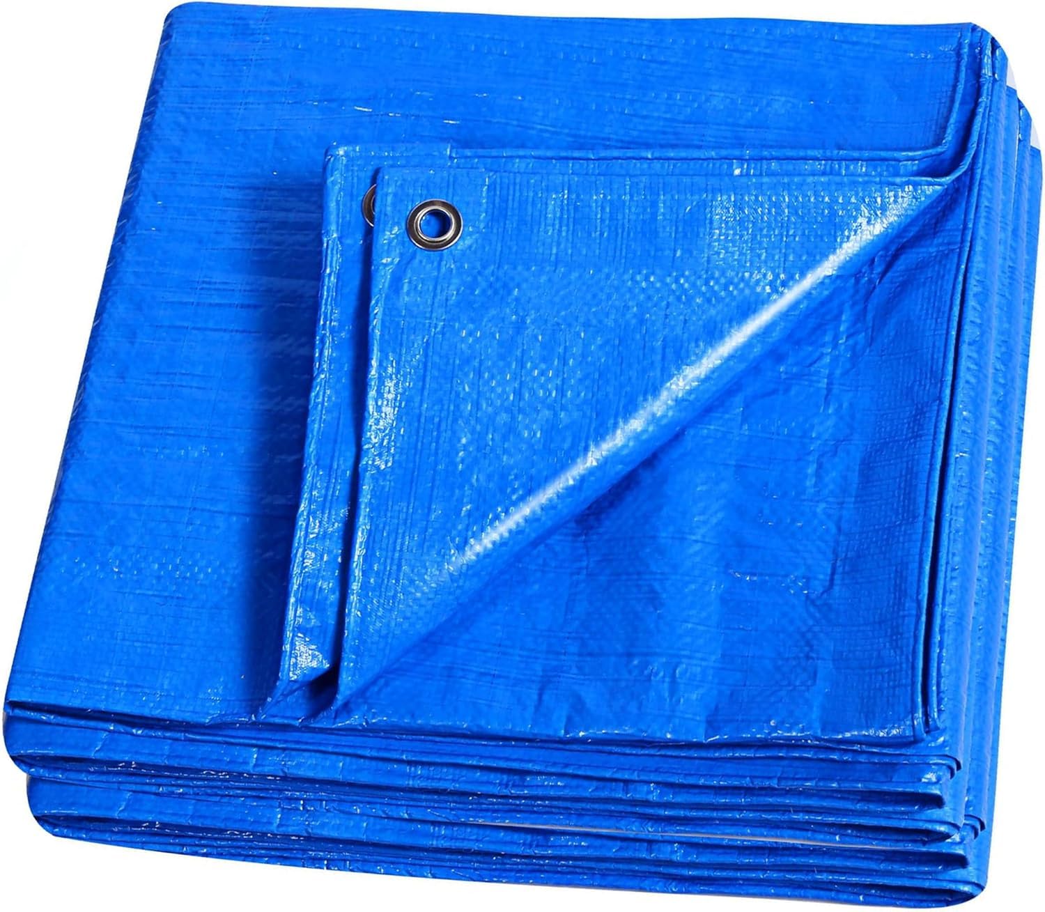 Lona de plástico para cubrir piscina y proteger madera exterior con tela azul de 21 m