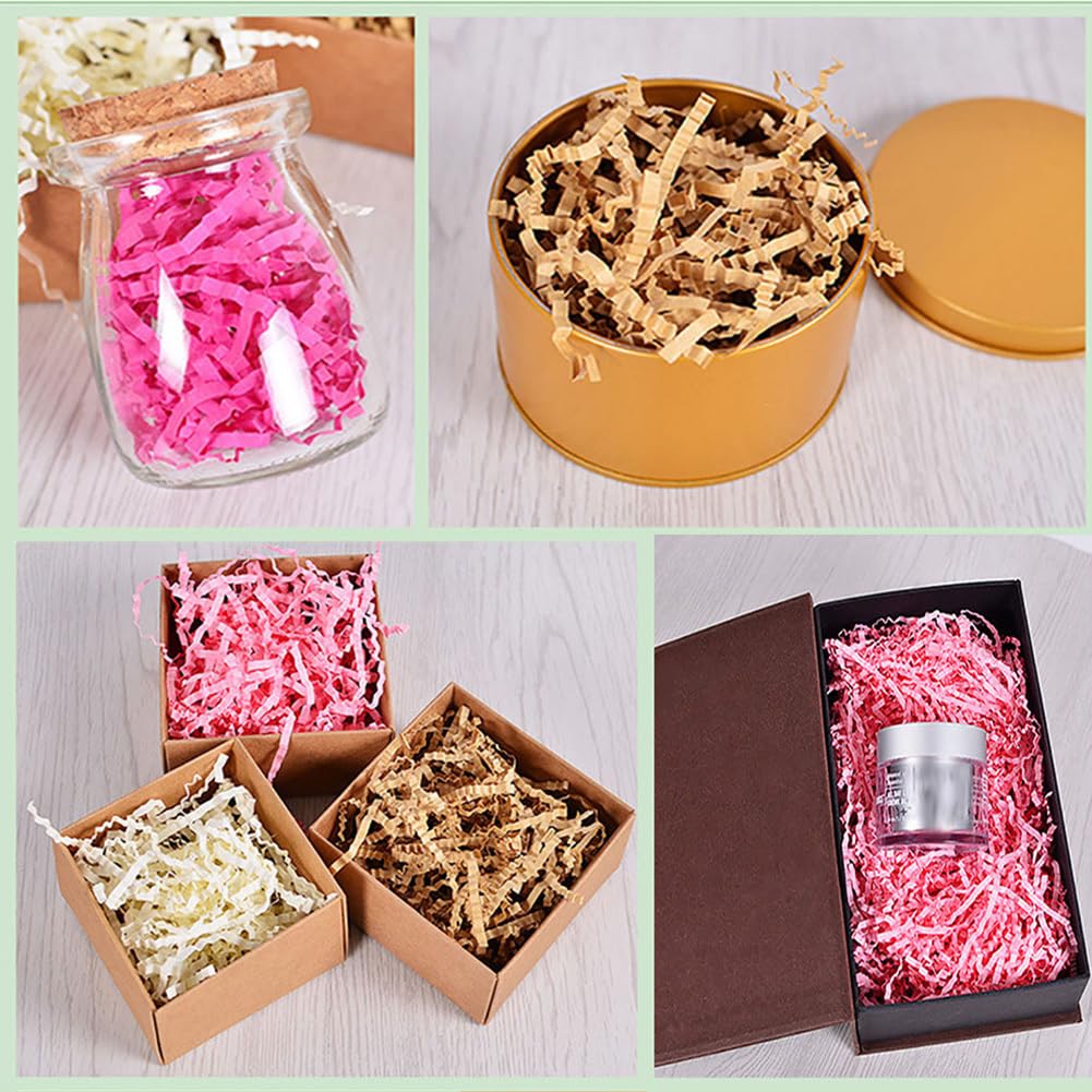Raffia Hamper Shreds wiele kolorów, na festiwal, prezent, opakowanie dekoracyjne, rozdrobniony bibułka, materiał wypełniający do samodzielnego wykonania, dekoracja na Boże Narodzenie, Halloween