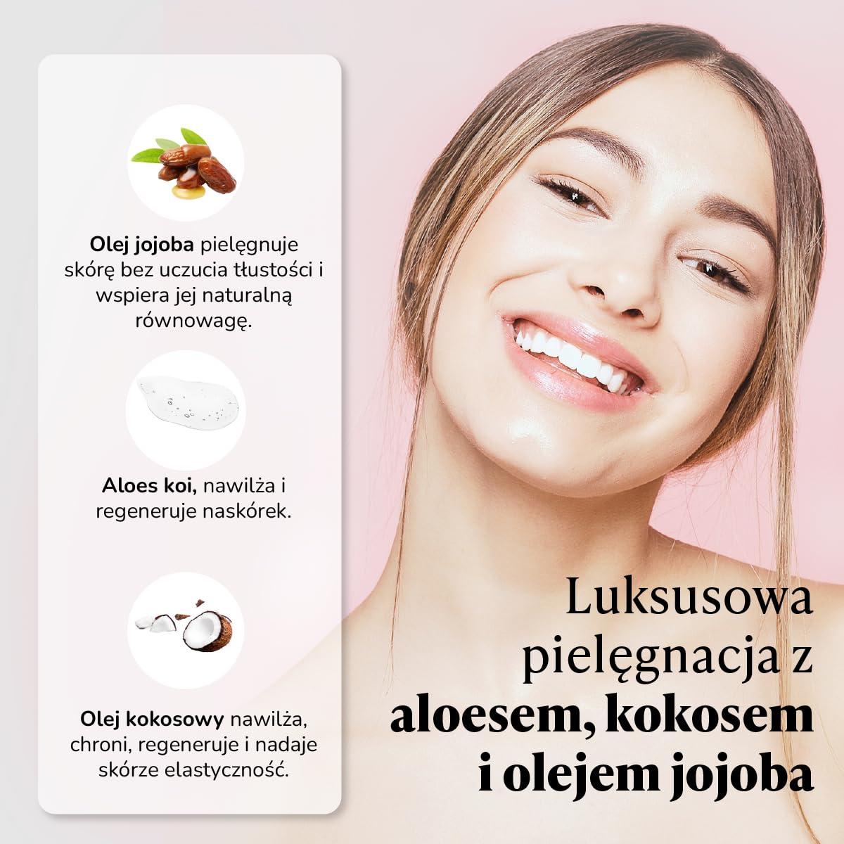 Active Luxe Premium Body Yogurt – Balsam After Sun, 110 g | z Aloesem & Olejem Kokosowym, Nawilżająca Pielęgnacja After Sun dla Twarzy & Ciała, Naturalna Skincare