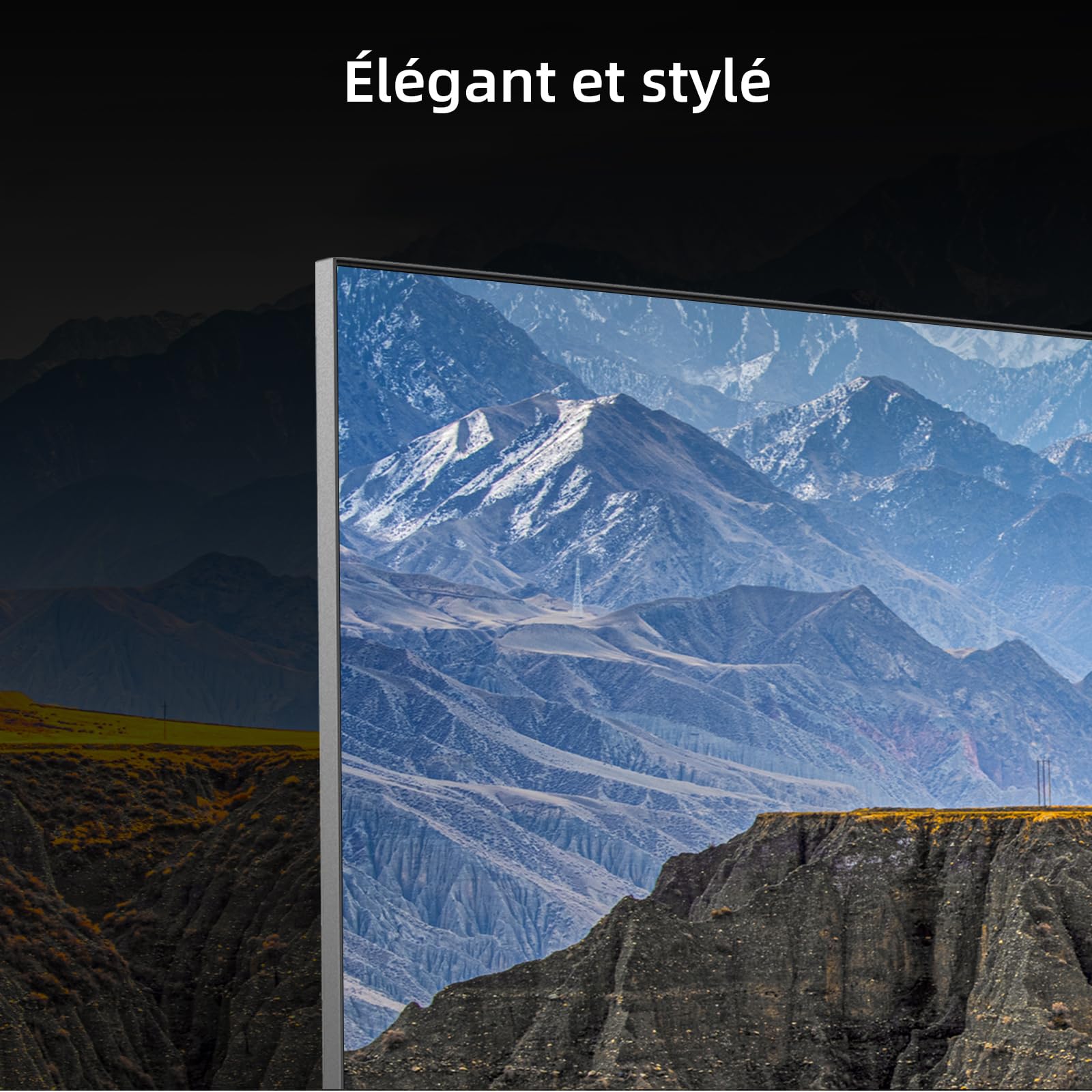 CHIQ L40FT Smart TV 40" (100 cm), Full HD, HDR10, Google TV OS, Audio Dolby & DBX-TV, Tuner Triple DVB-C/T/T2/S/S2, Chromecast Intégré, Design Métal sans Cadre