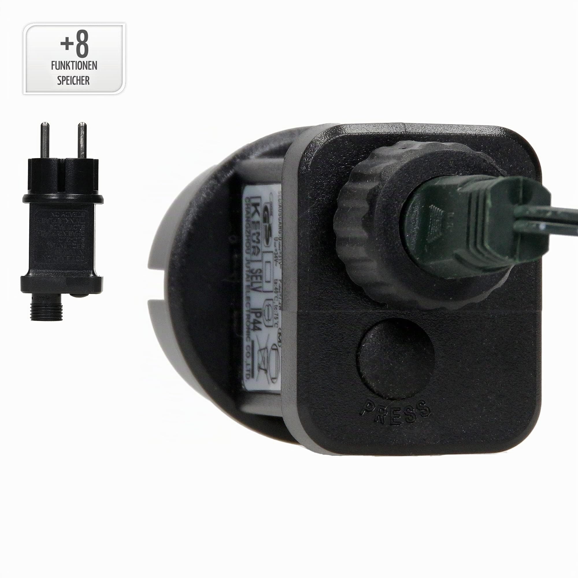 ECD Germany LED Cluster Lichterkette 20m Länge, 1000 LEDs Extra Warmweiß, 3m Stromkabel, IP44, Clusterlichterkette Büschellichterkette für Weihnachten Weihnachtsbaum Weihnachtsbeleuchtung, Innen/Außen