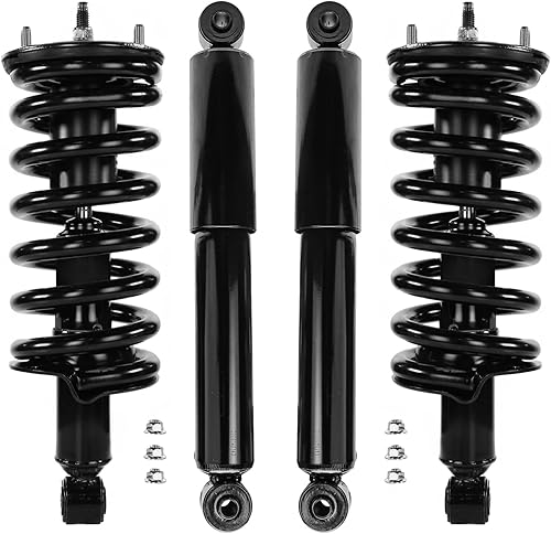 Miniatura 110 de Detroit Axle - Amortiguadores para BMW 328i 325i 128i 135i 335i 330i 335d 335is (sin Sport Susp.) 2 puntales delanteros completos con muelle