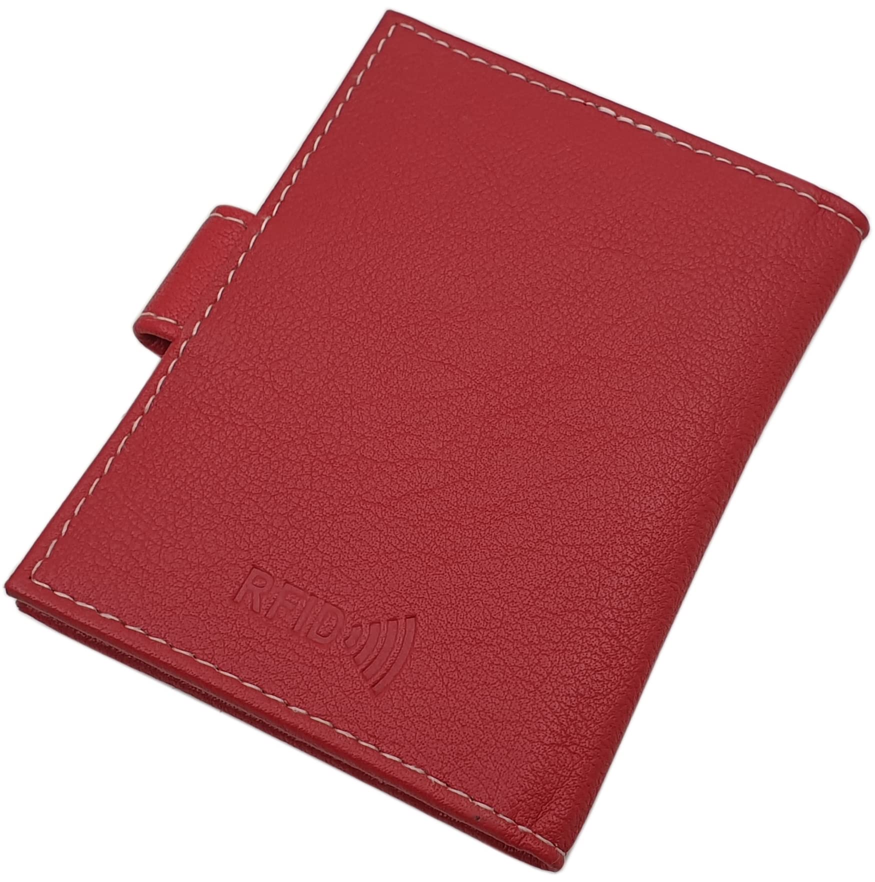 Myledershop Porte-Carte Cuir 13 Compartiments Avec Blocage RFID NFC - Noir - Protection Cartes Bancaires