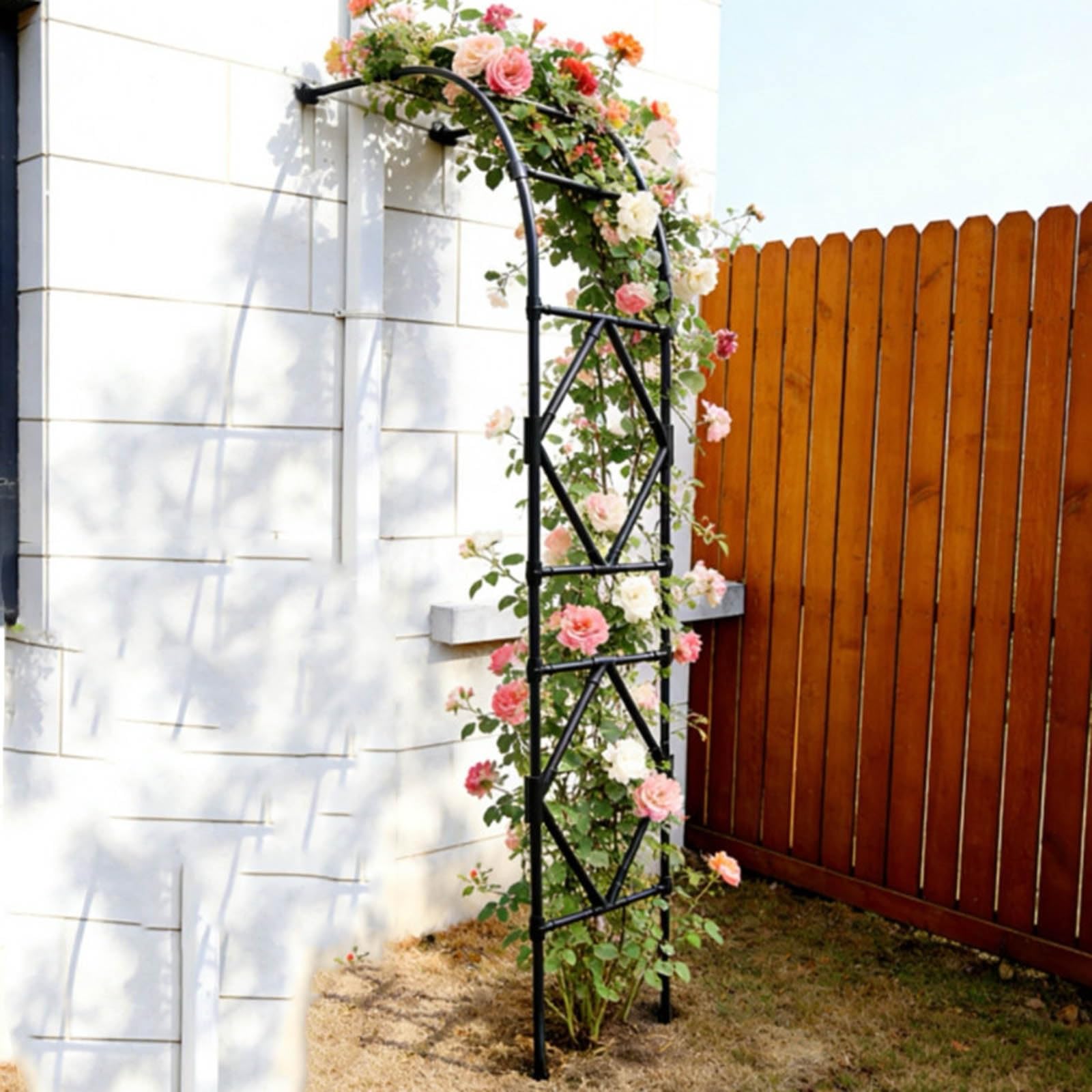 Traliccio Arco Da Giardino Per Rose Piante Rampicanti Semi- Arcos Di Rosa Pergolato - Per Verdure, Frutta, Fiori, Viti, Cetrioli(120 * 240cm/3.9ft*7.8ft)
