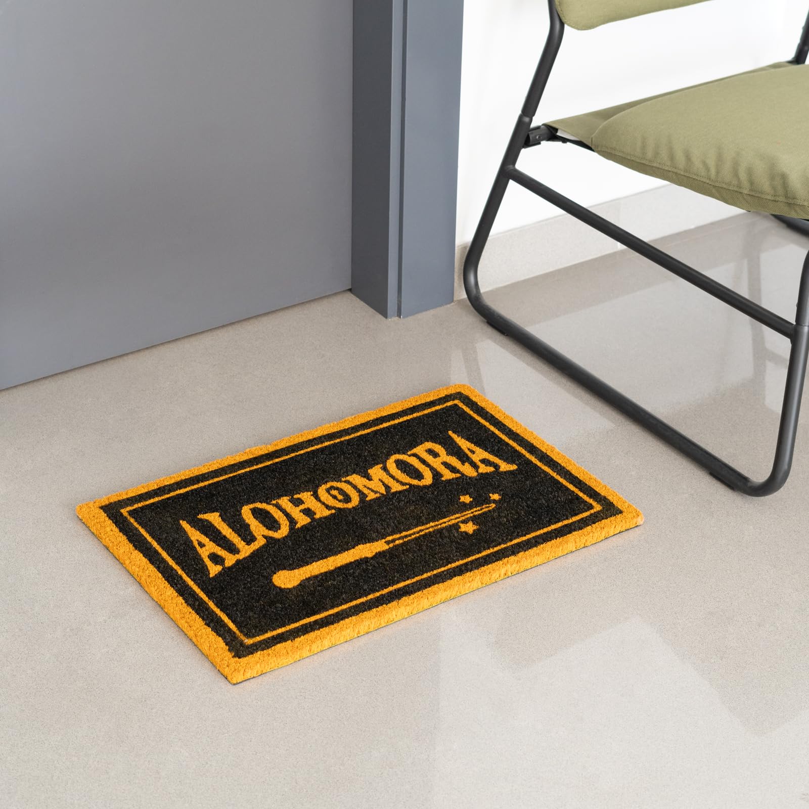 Grupo Erik Harry Potter Door Mat - Alohomora | 15.7 x 23.6 inches | 40 x 60 cm | Coconut Coir, Eco Friendly 100% | Indoor & Outdoor Mat | Harry Potter Gifts
