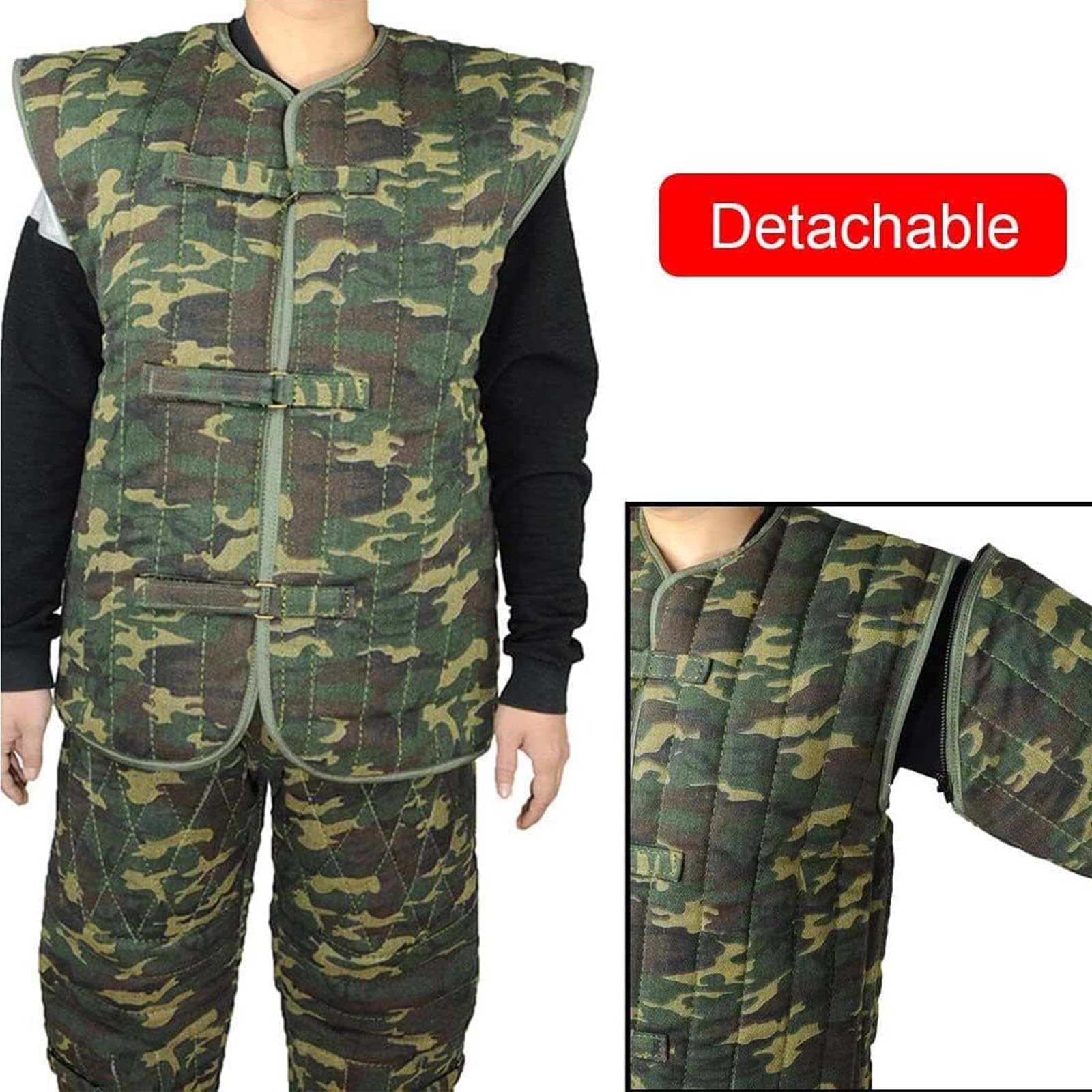 Mono antimordeduras de nailon para adiestramiento de perros, ahorro de espacio, kit para mordeduras de perro, protector interactivo para mordeduras de adiestramiento de perros, mangas extraíbles