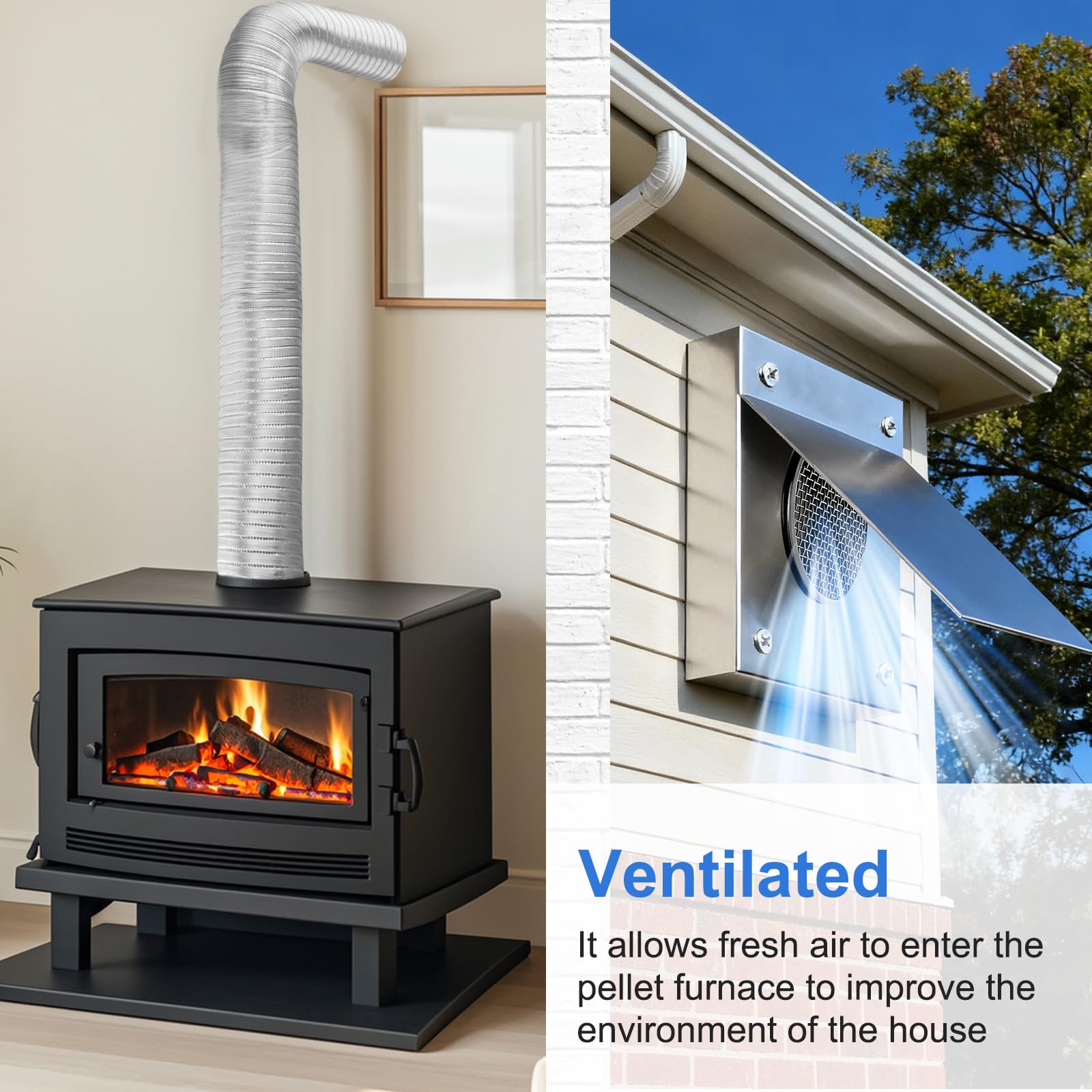 Pellet Stove Vent Kit How To Install - 59\