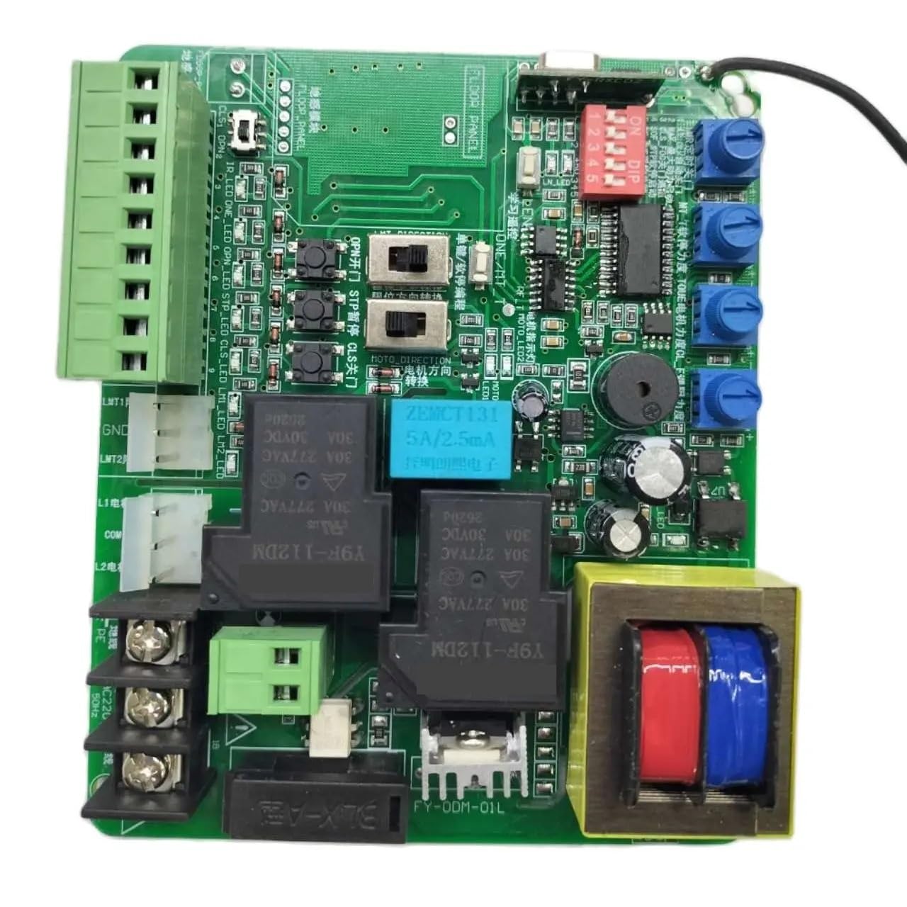 Control Board for AC Sliding Gate Opener Control Panel Magnetic Spring Limit Switch Available with Delay Function AC Strong Sensitivity(Only Board)