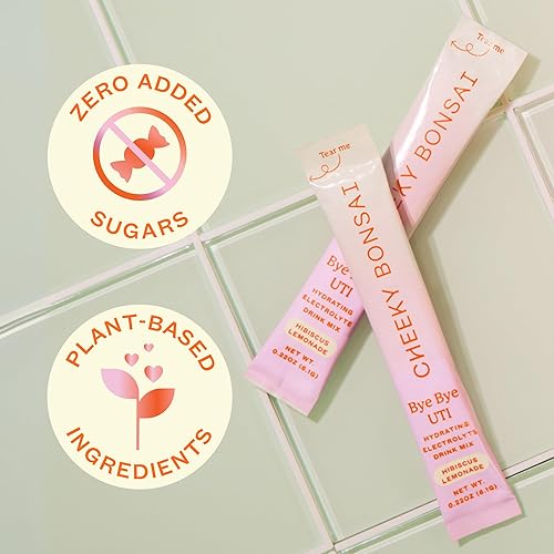 Miniatura 7 de Cheeky Bonsai Gomitas probióticas UTI y vaginales pH Balance Duo  Mezcla de bebida para alivio de la infección urinaria de acción rápida (10