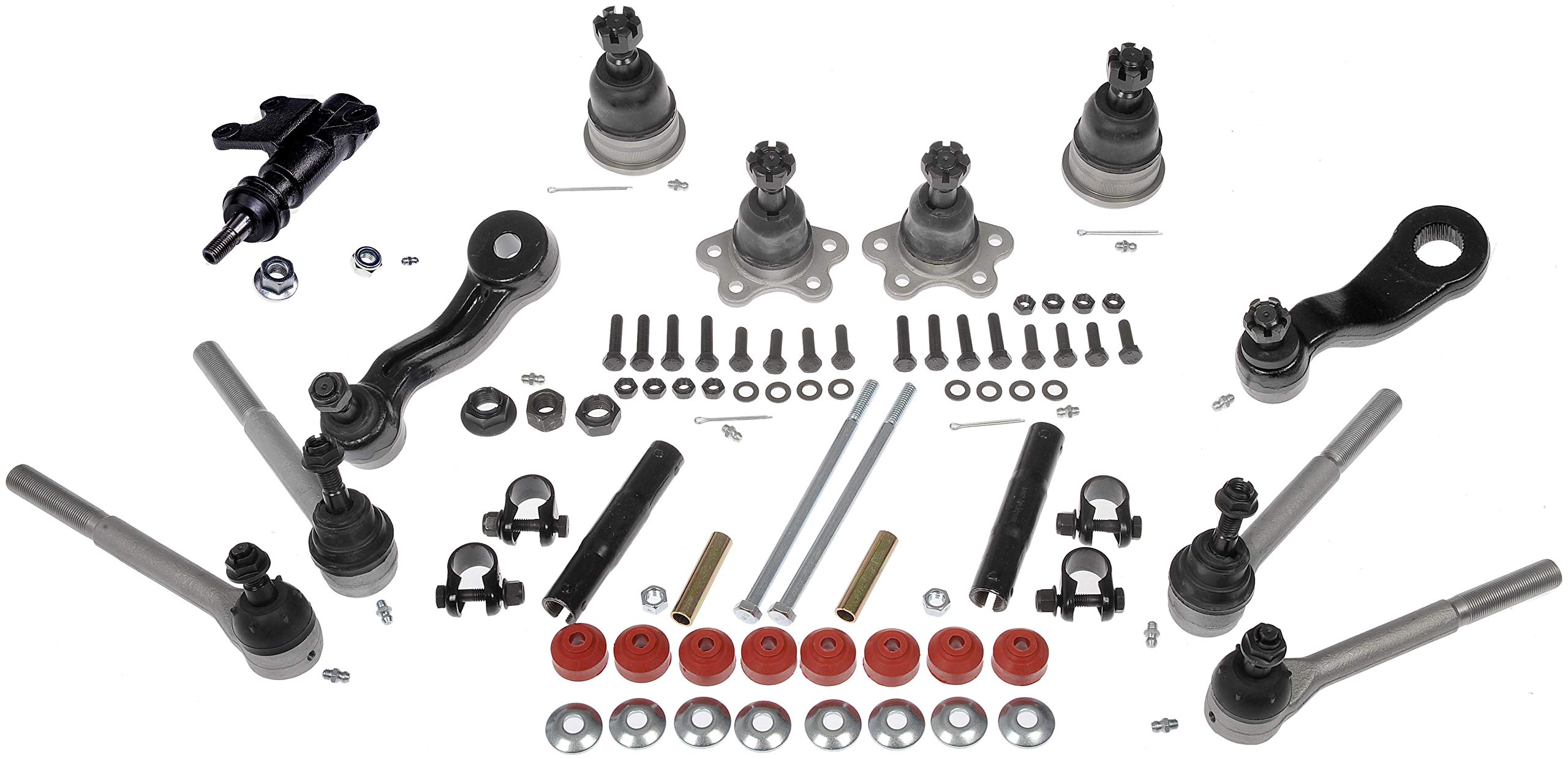 Dorman FEK91479XL Front Suspension Kit Compatible with Select Cadillac/Chevrolet/GMC Models - Suspension Kit - Susp Kit - Suspension Kit - This extended-life front-end kit includes all the components required to repair both the left and right side of the suspension. Featuring premium designs, this application-specific kit is engineered to restore factory-like feel and performance.