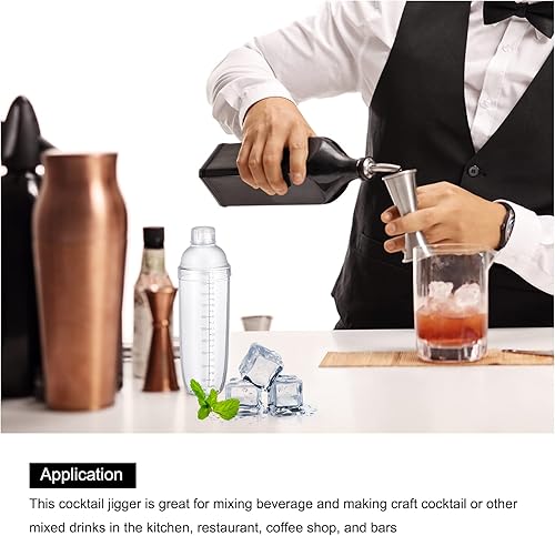 Miniatura 4 de CASA -J Jigger de cóctel, taza medidora de vaso de chupito de 1 onza2 onzas, kit de barra medidora de acero inoxidable para bebidas de vino, cóctel,
