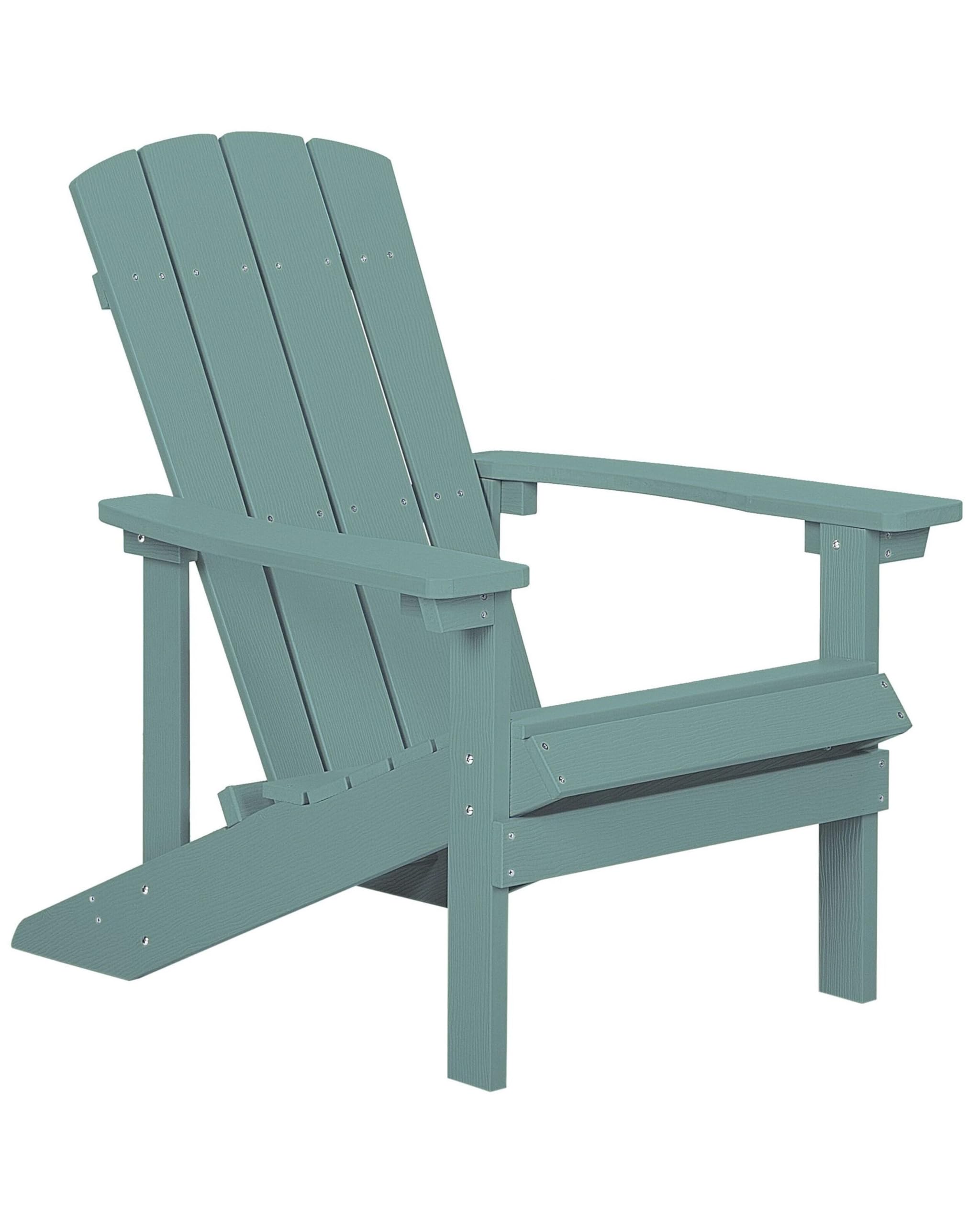 Chaise de Jardin Confortable Beliani Fauteuil Bas Effet Bois Solution Durable