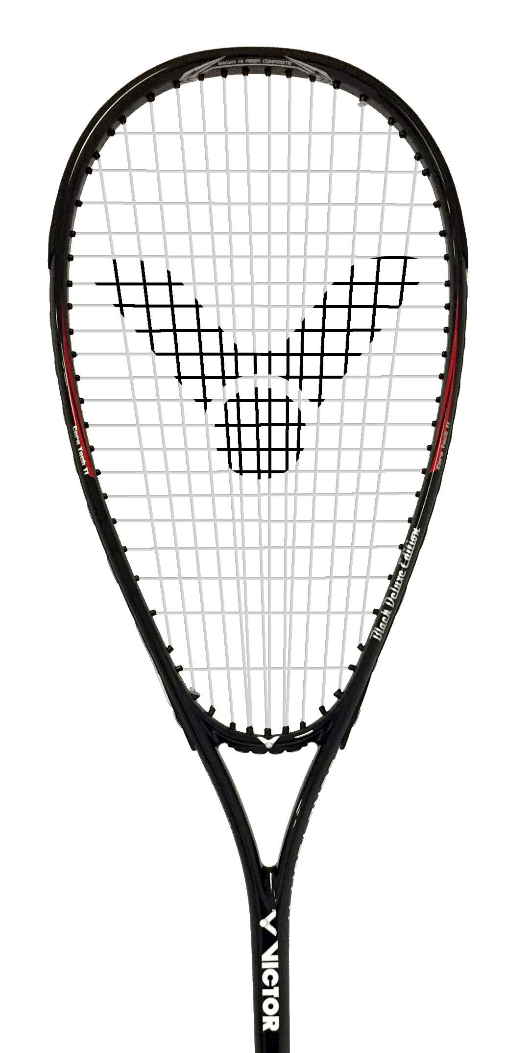 VICTOR Squashset: 2X VICTOR Squashschläger Magan Core Black Deluxe Edition + 2 Squashbälle + 1 Schlägertasche; erhältlich áuch als Einzelschläger