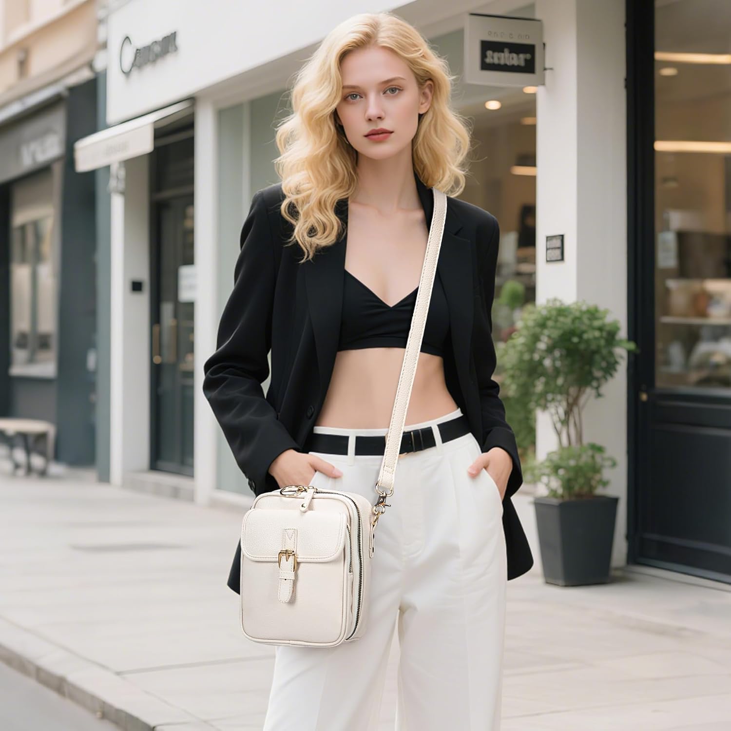 Small Crossbody Bags for Women Vegan Leather Messenger Purses, Vintage Wallet Anti Theft Shoulder Handbags with Card Slots - Image 2