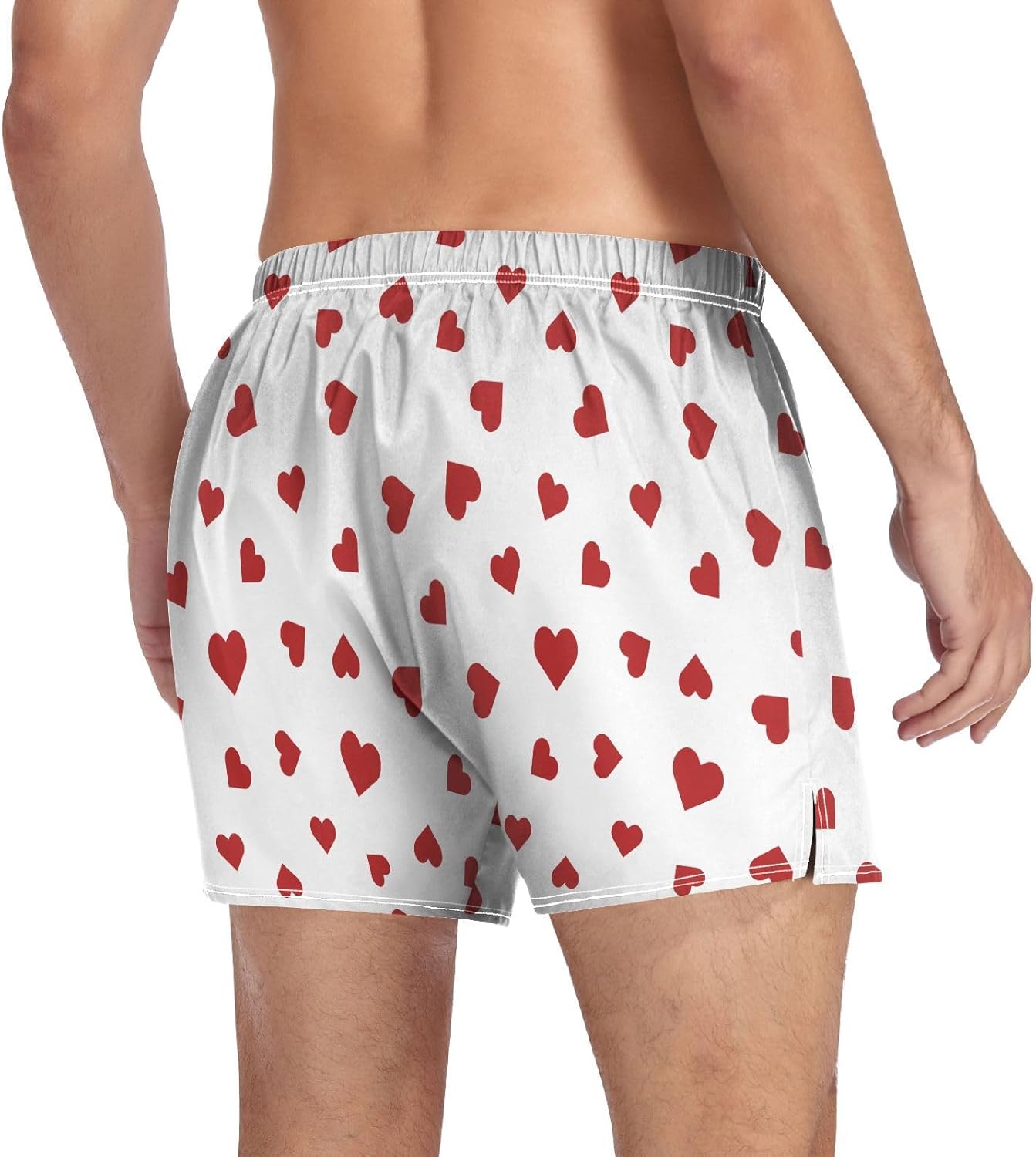 Men's Boxer Shorts, Cotton Boxers Underwear Soft Sleep Short Loose Boxers Button Fly S-XXL - Image 4