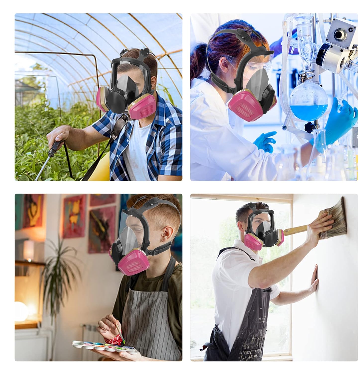 Respirator Cartridge/Filter ,for 6000, 7000 and FF-400 ，Effective Filtering Organic Vapors, Acid Gases, Ammonia Methylamine, Formaldehyde and Particulates （ 1 Pair） : Tools & Home Improvement