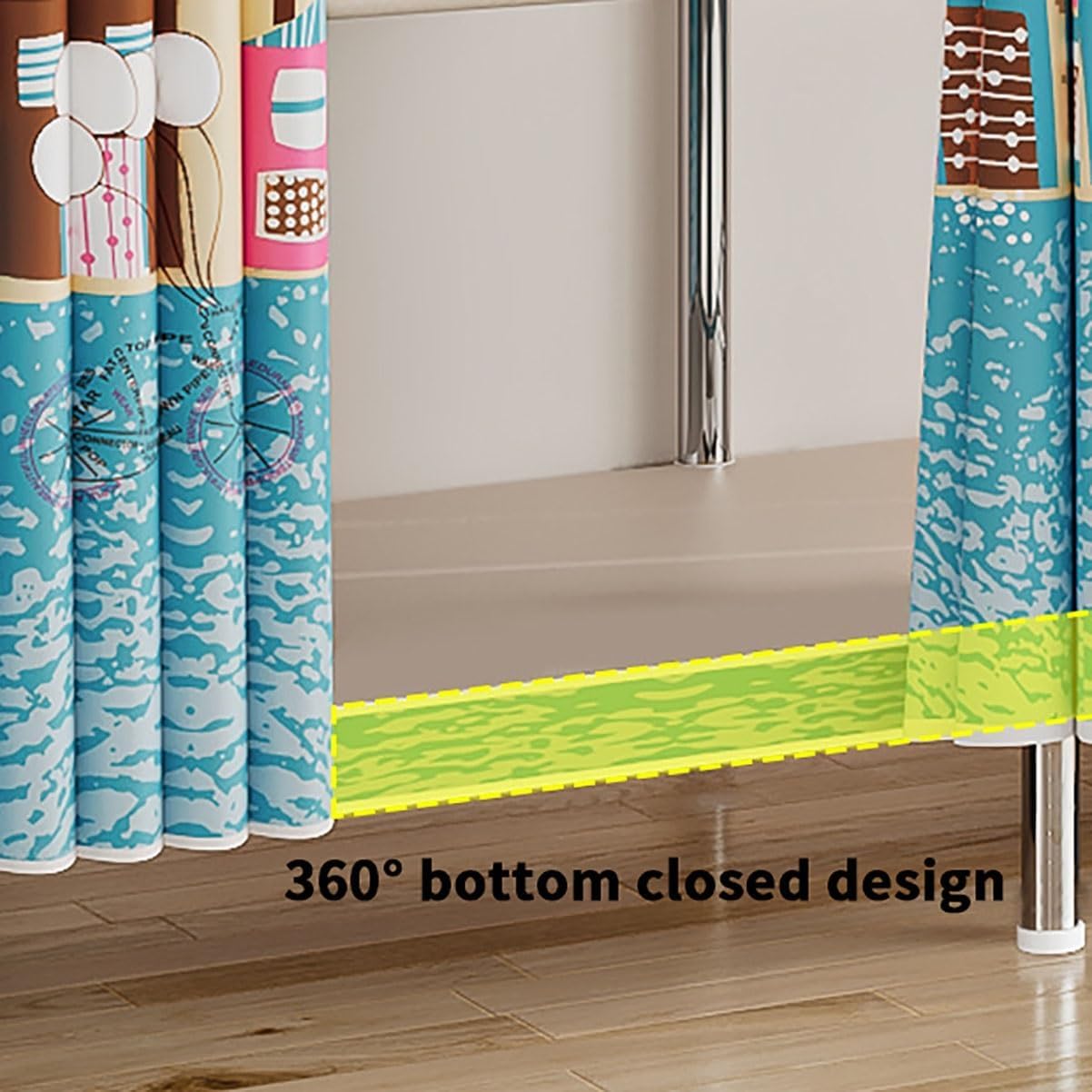 Wardrobe Closet Schrank Tragbarer Schrank, Kleiderschrank, Schrankaufbewahrung Mit Regalen, Kleiderschrank-Organizer Für Aufhängen Von Kleidung Closet Aufbewahrungsschrank(145 * 45 * 172cm)