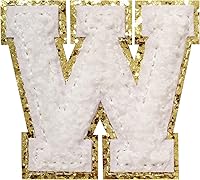 Vista 105 de Parches de letras de felpilla termo-adhesivas de 2.2", parches de letras de felpilla para ropa (negro, 26)