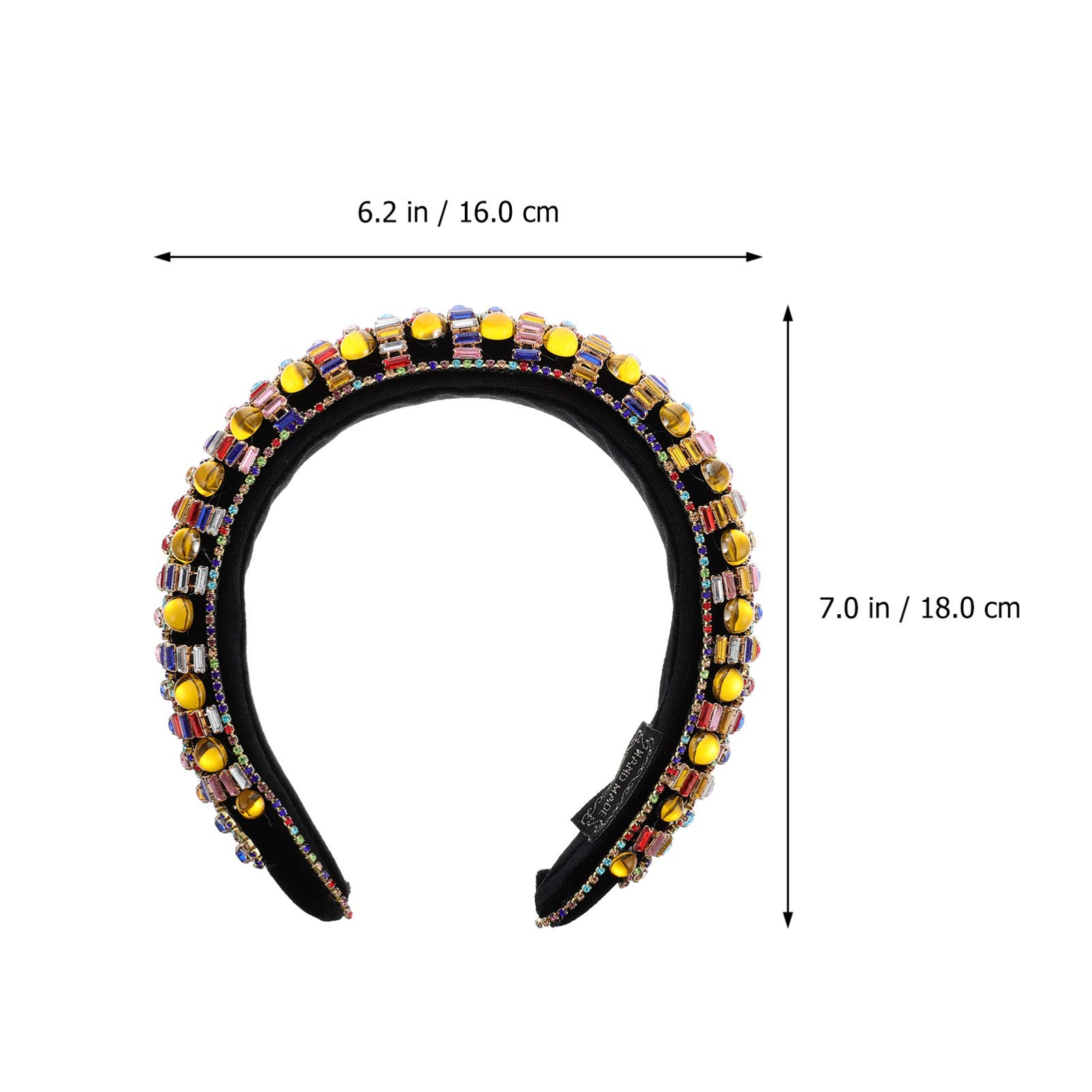 Ipetboom 3pezzi Cerchietto Fatta Mano Con Strass Accessorio Elegante Per Per Feste Matrimoni e Occasioni Speciali