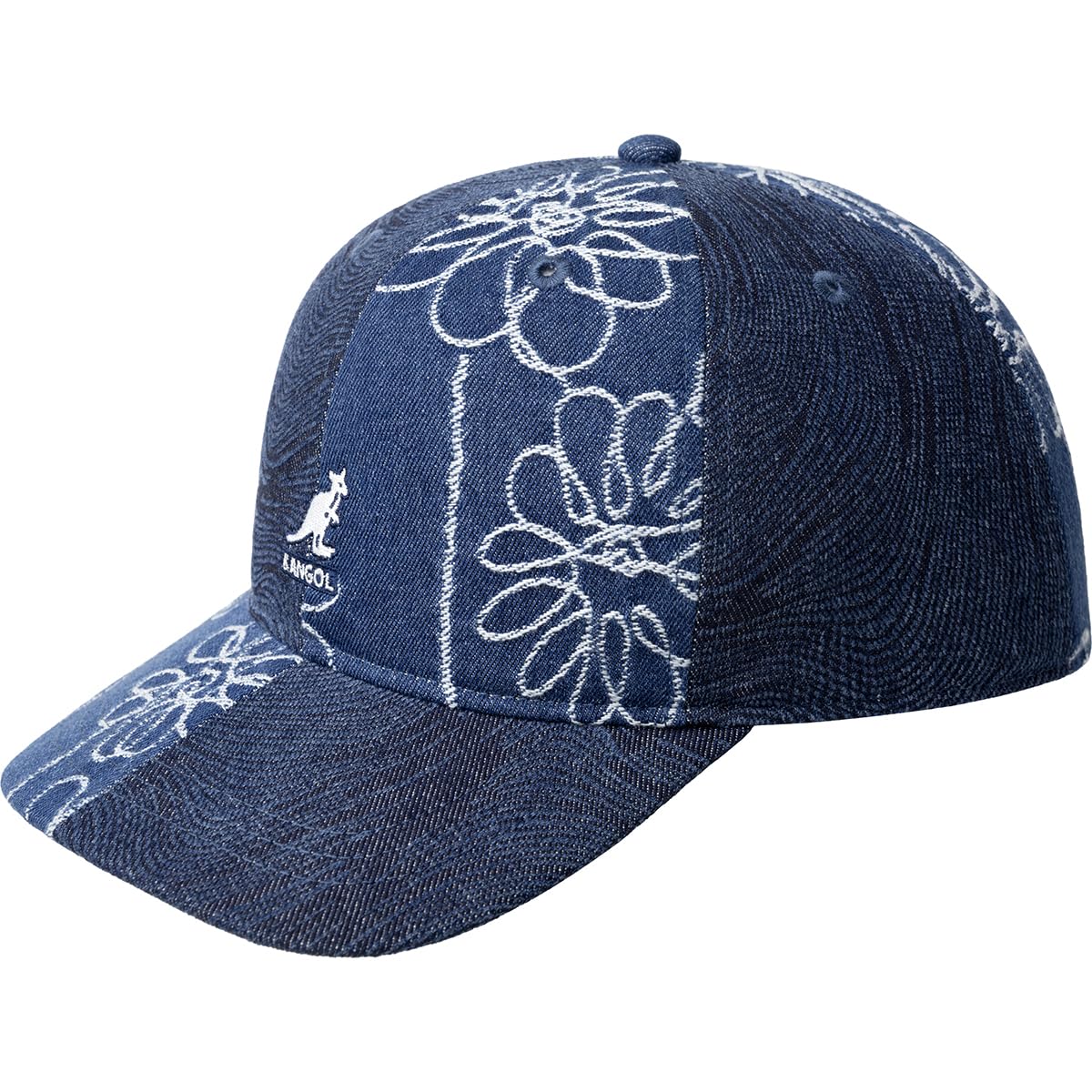 Casquette Denim Flower Mashup Kangol ajustable en jeans solide - 3