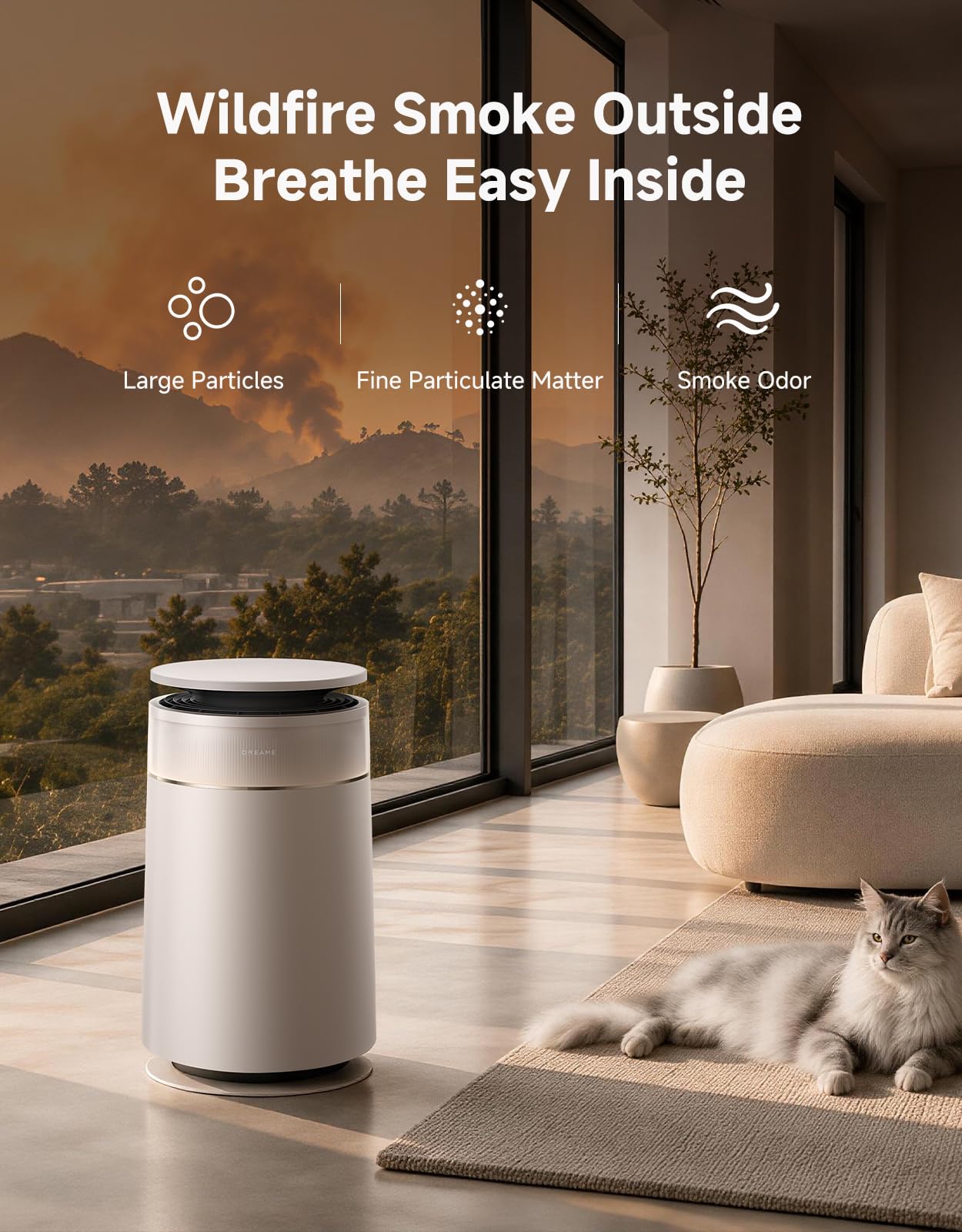 Dreame Furcatch FP10 HEPA Pet Air Purifier, for Home, Large Room