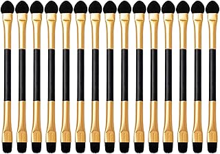 Uonlytech 15pcs Double-ended Eyeshadow Brushe...