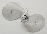 Vista 15 de SANAR Aluminum Propeller for Longtail Mud Motor Long Tail Boat - Keyed Tapered Shaft