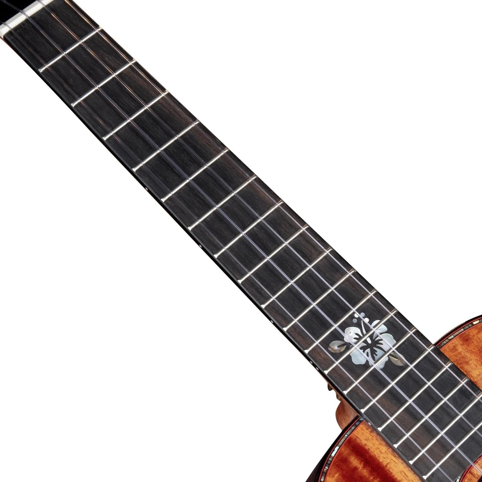 ukulele erwachsene Ukulele-Konzert-Tenor Ganz Massiv Glänzend Hawaii Für Professionelle Spieler Mit Tonabnehmer Premium-Gigbag Gurt(Ukulele,26)